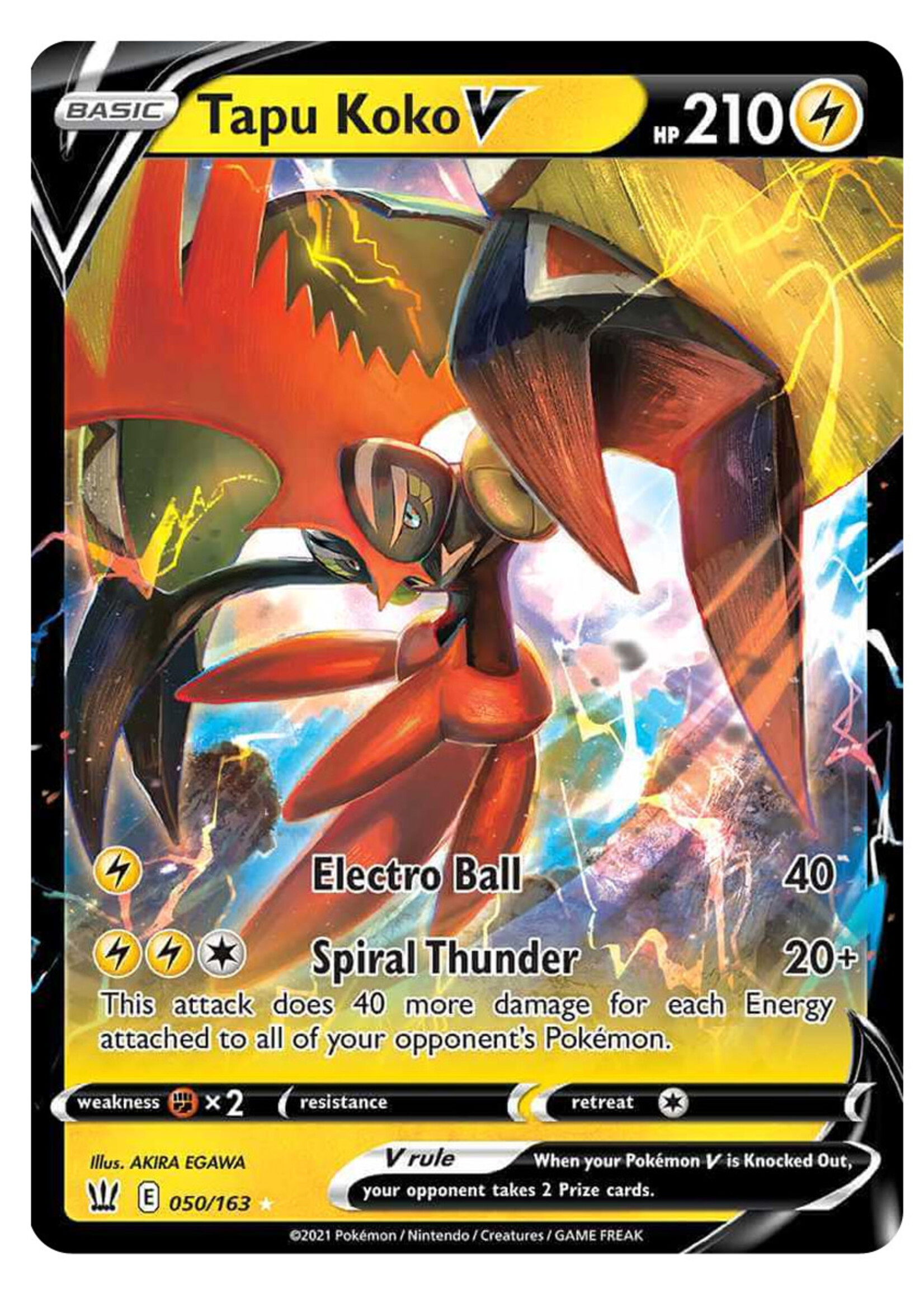 Tapu Koko V 50 (BST): near mint