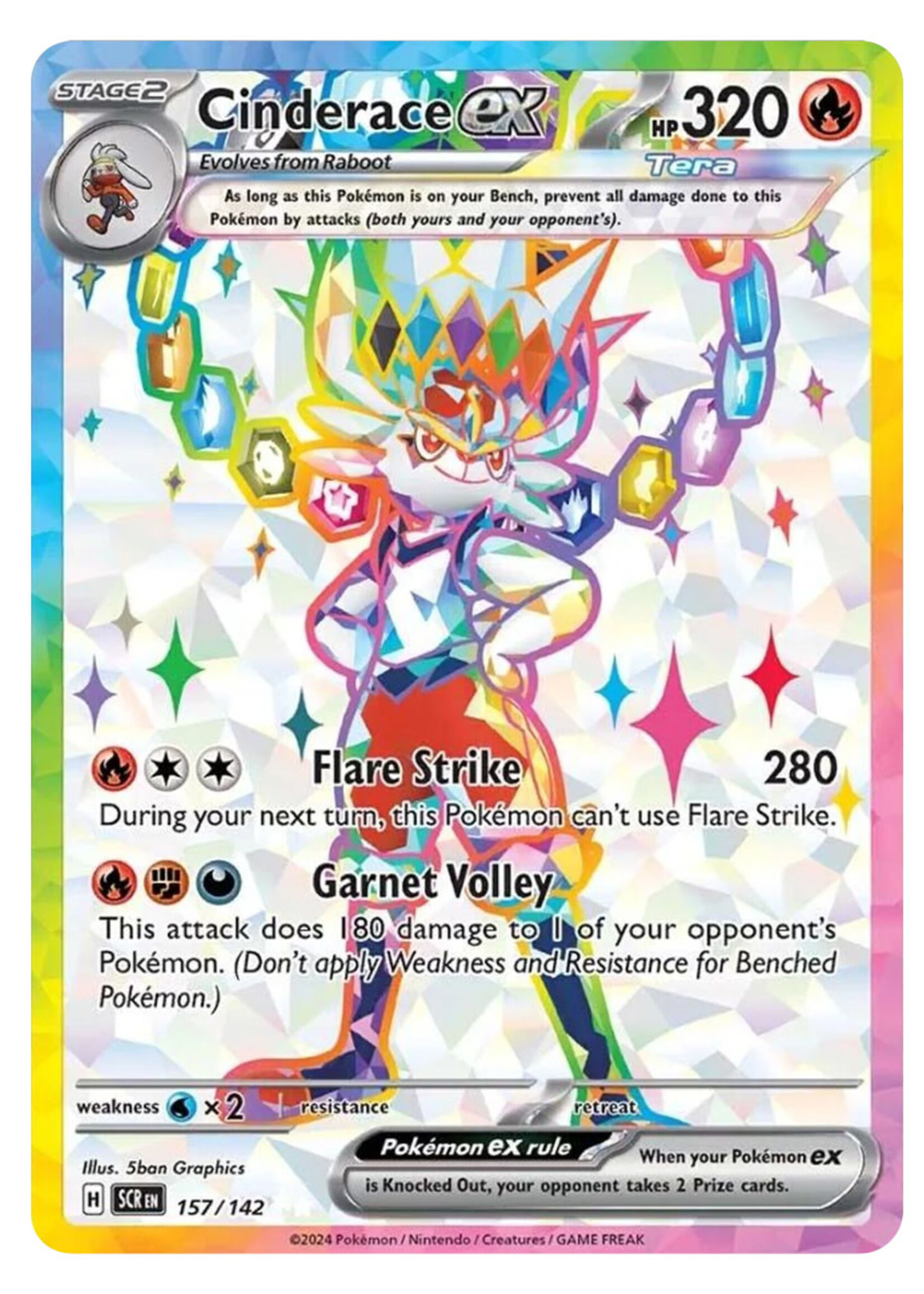 Cinderace Ex 157 (SCR): near mint