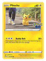 Pikachu 27 (PGO) Cosmos Holo Swirl: near mint