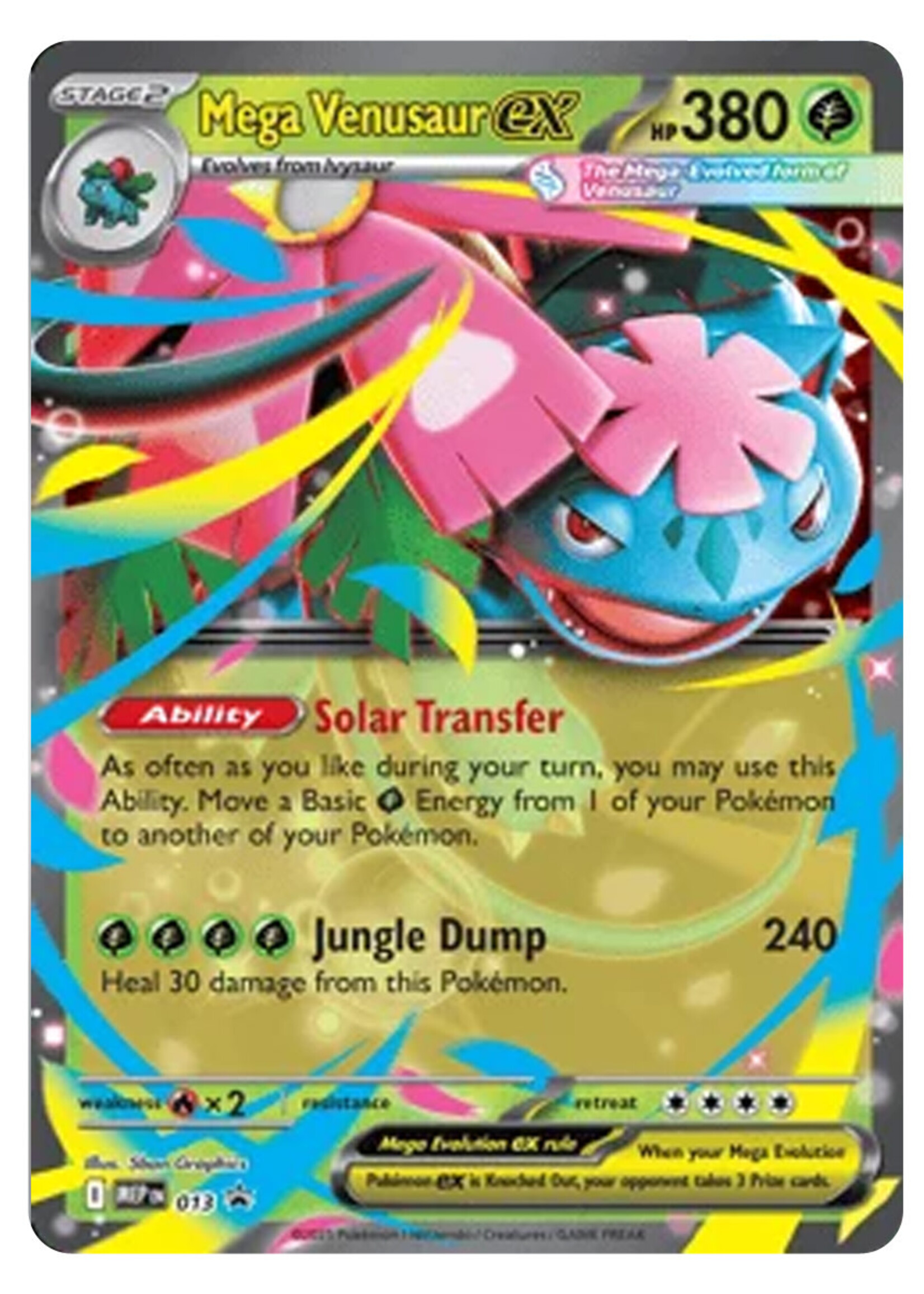 Mega Venusaur Ex 13 (MEP): near mint