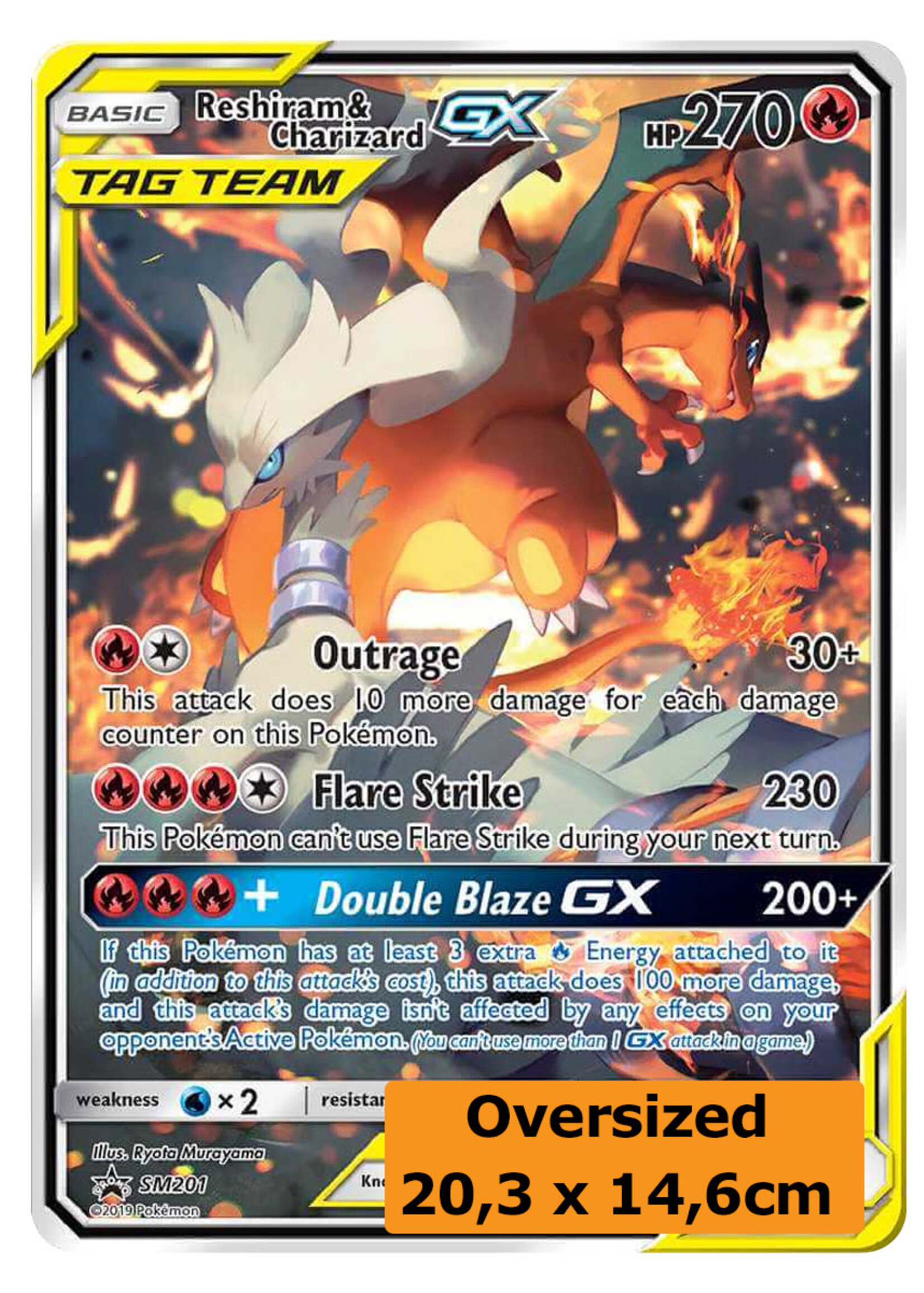 Reshiram & Charizard GX 201 (SM): good