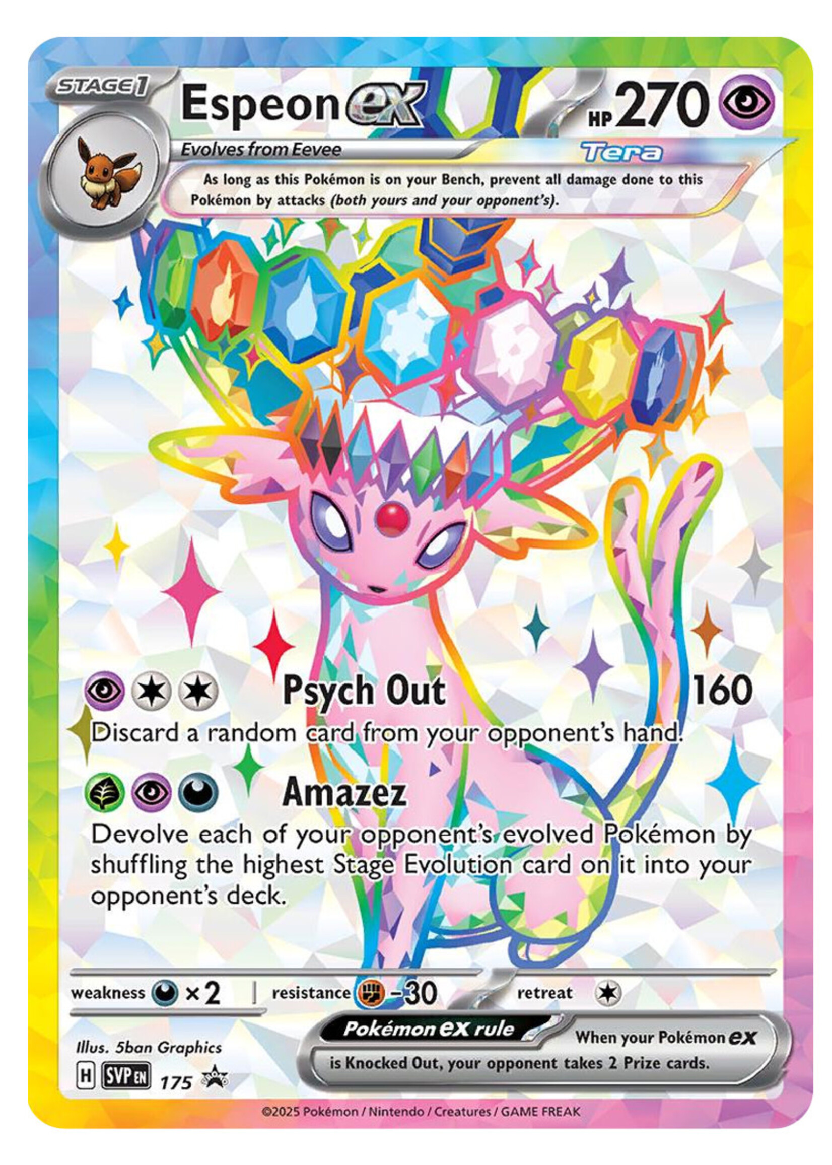 Espeon Ex 175 (SVP): near mint