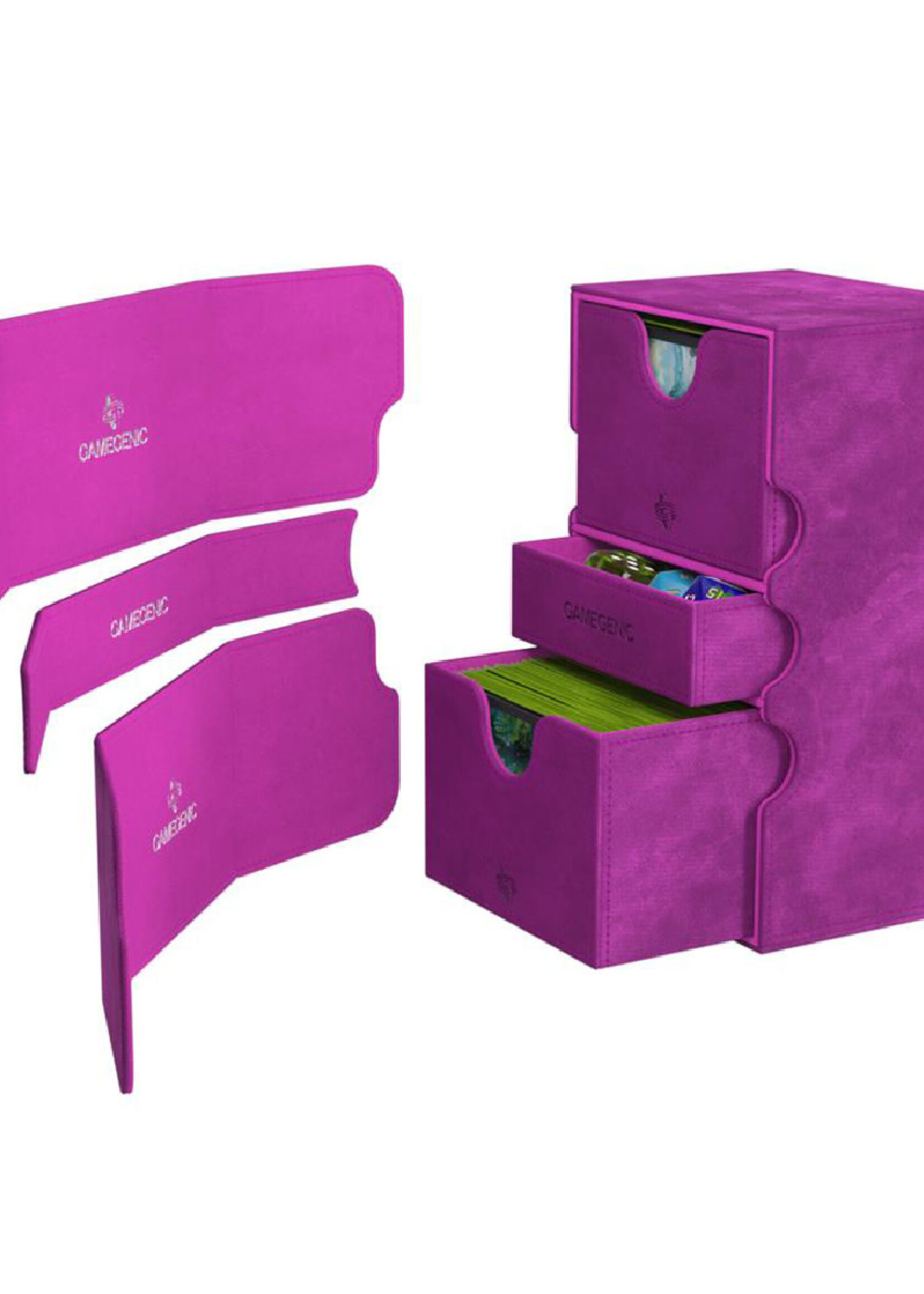 GameGenic Deckbox Stronghold 200+ Purple