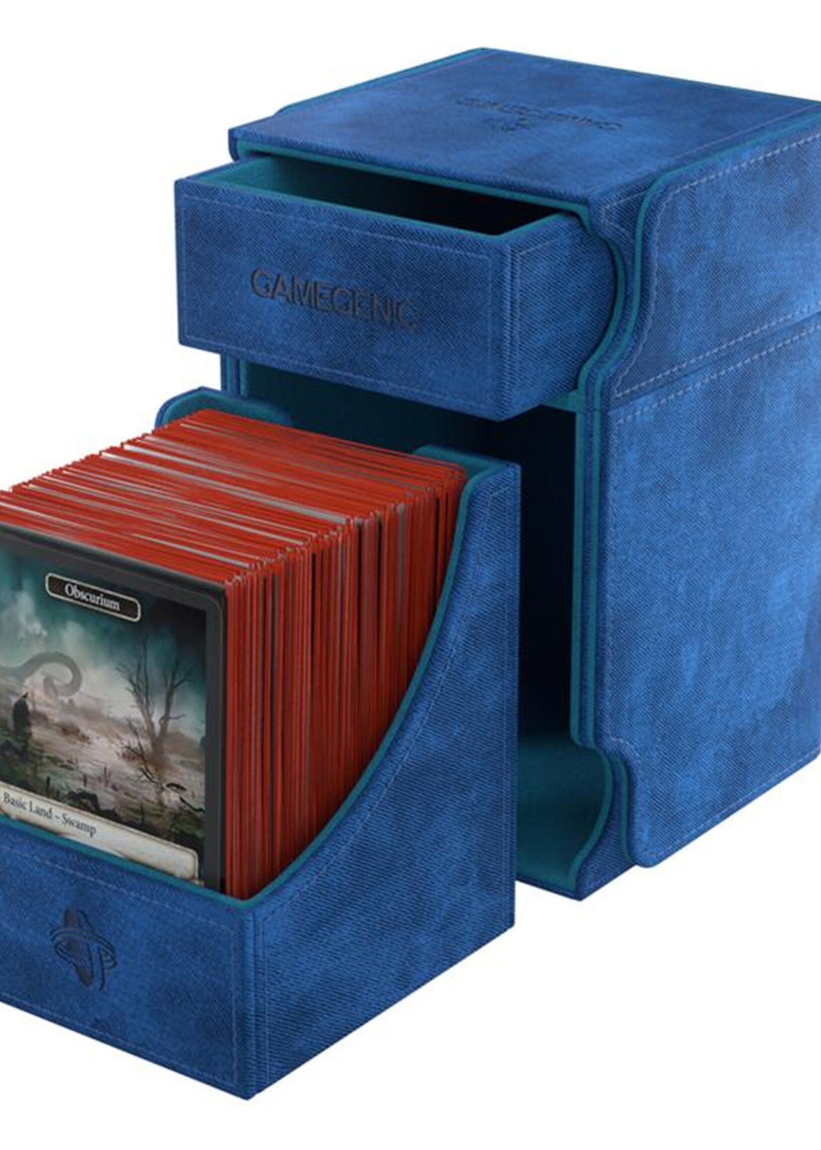 GameGenic Deckbox Watchtower XL 100+ Blue