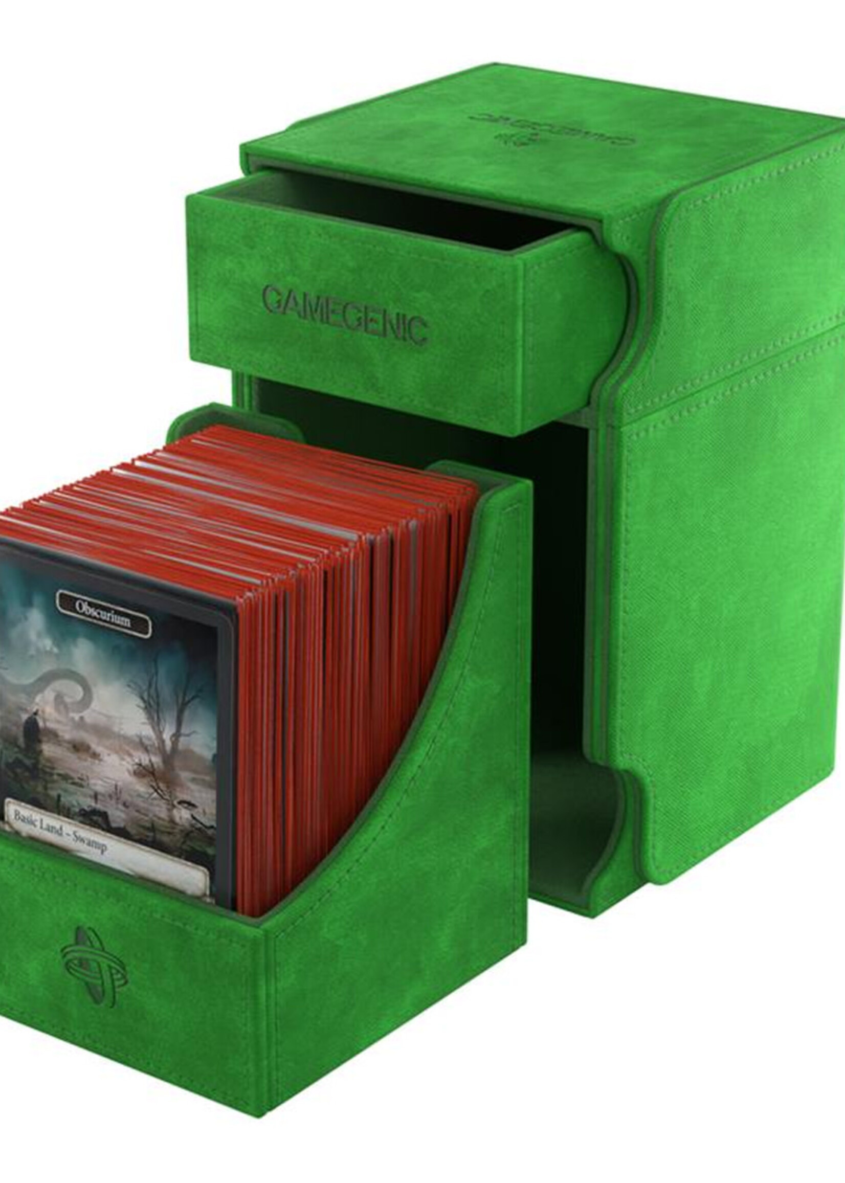 GameGenic Deckbox Watchtower XL 100+ Green