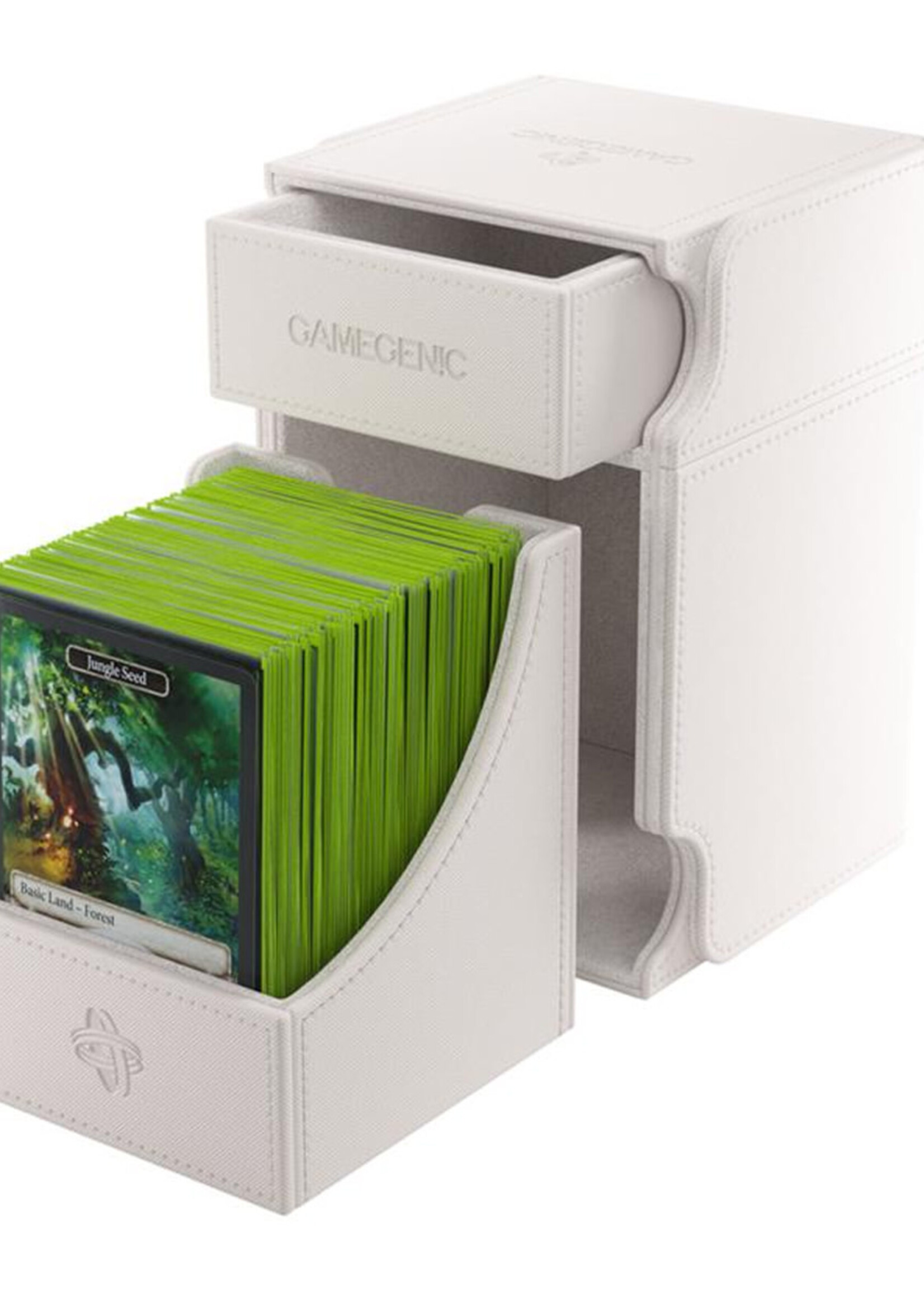 GameGenic Deckbox Watchtower XL 100+ White
