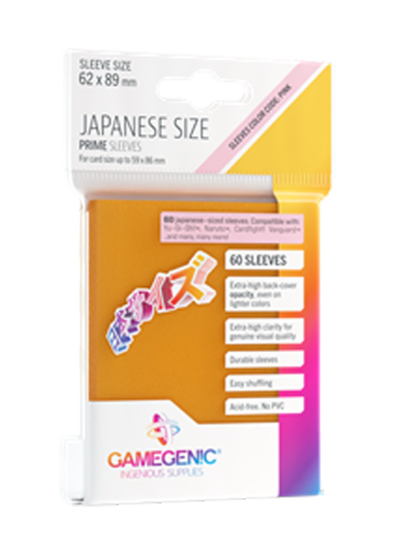 GameGenic Sleeves Japanese Size 62x89mm (60) Orange