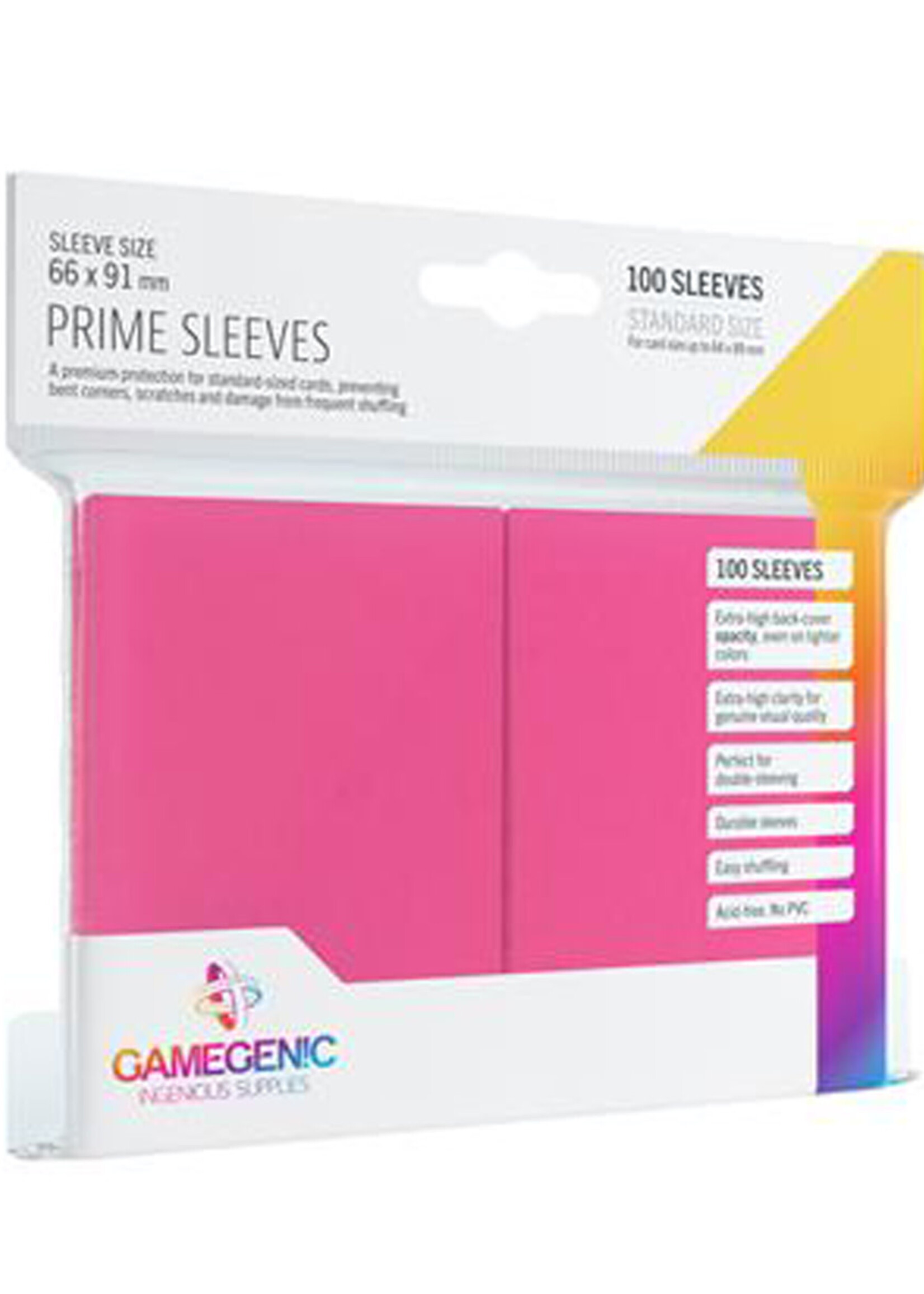 GameGenic Sleeves Prime Pack 66x91mm (100) Pink