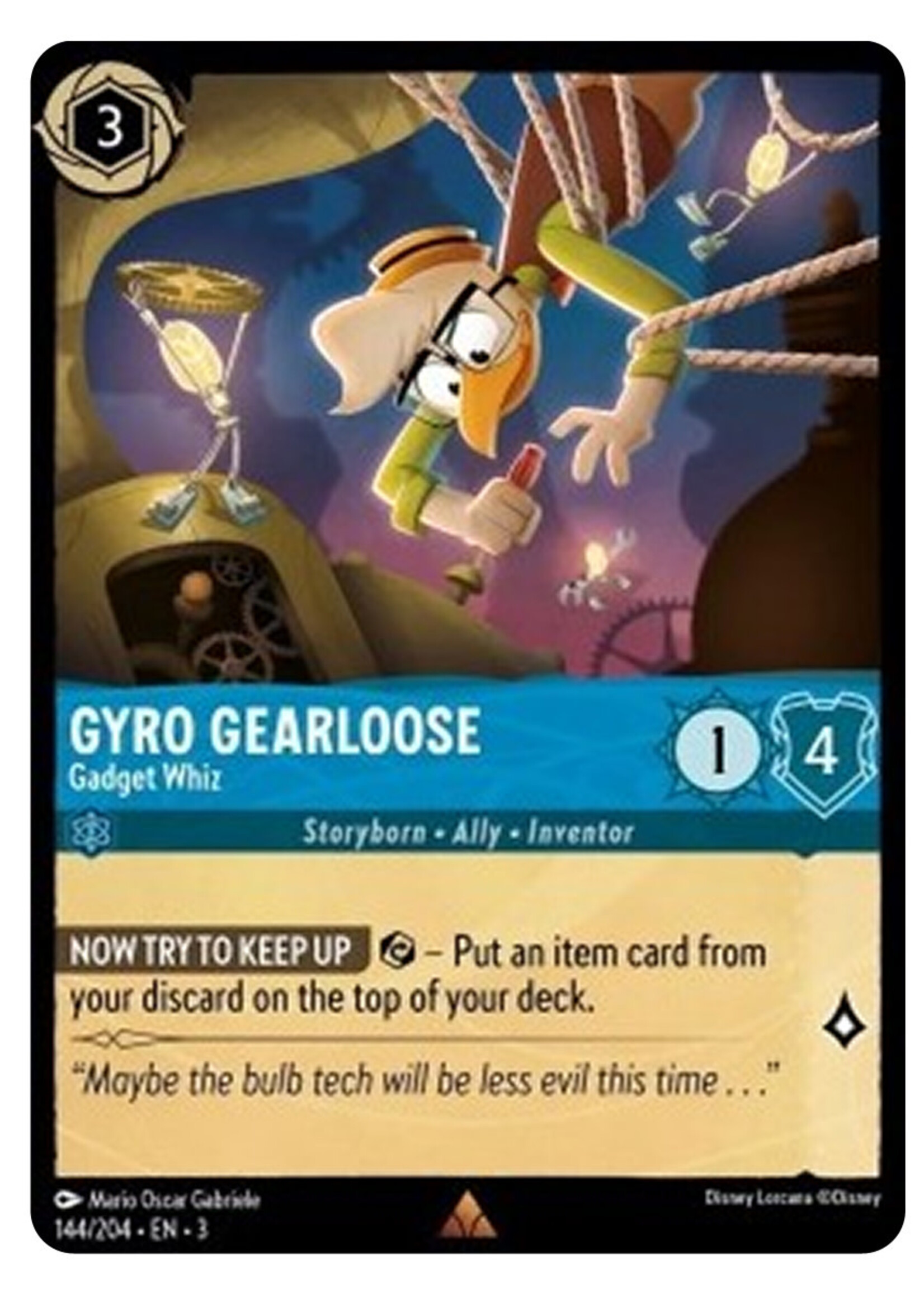 Gyro Gearloose Gadget Whiz 144  (3INK)