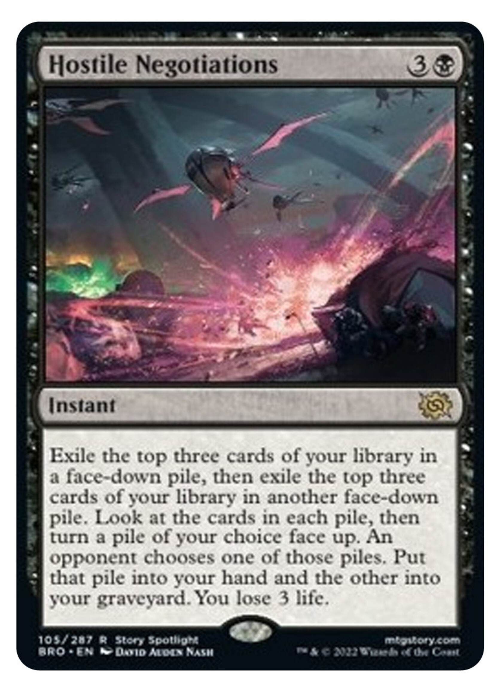 Hostile Negotiations 105 (BRO)