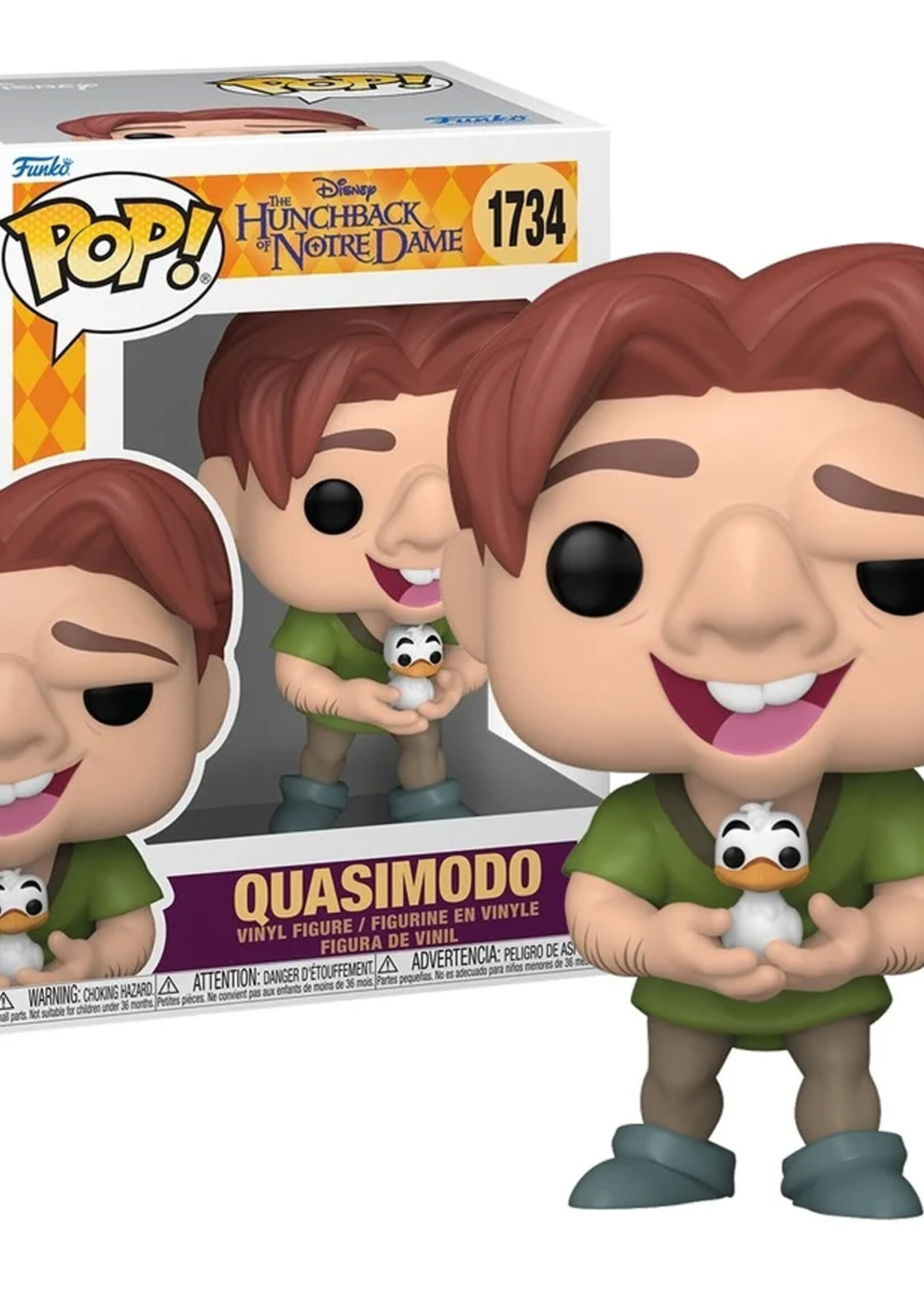 Hunchback Of Notre Dame Funko Pop N° 1734 Quasimodo With Bird