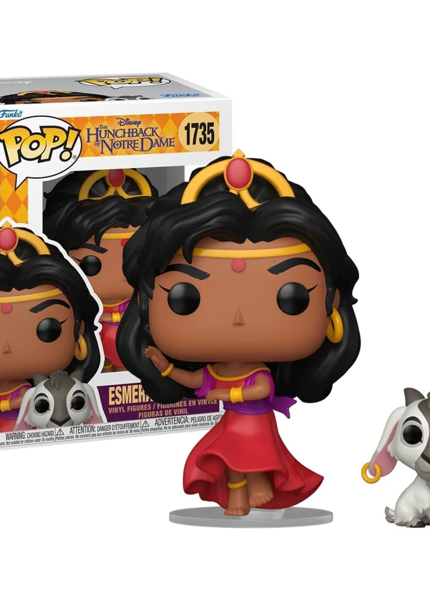 Hunchback Of Notre Dame Funko Pop N° 1735 Esmeralda & Djali