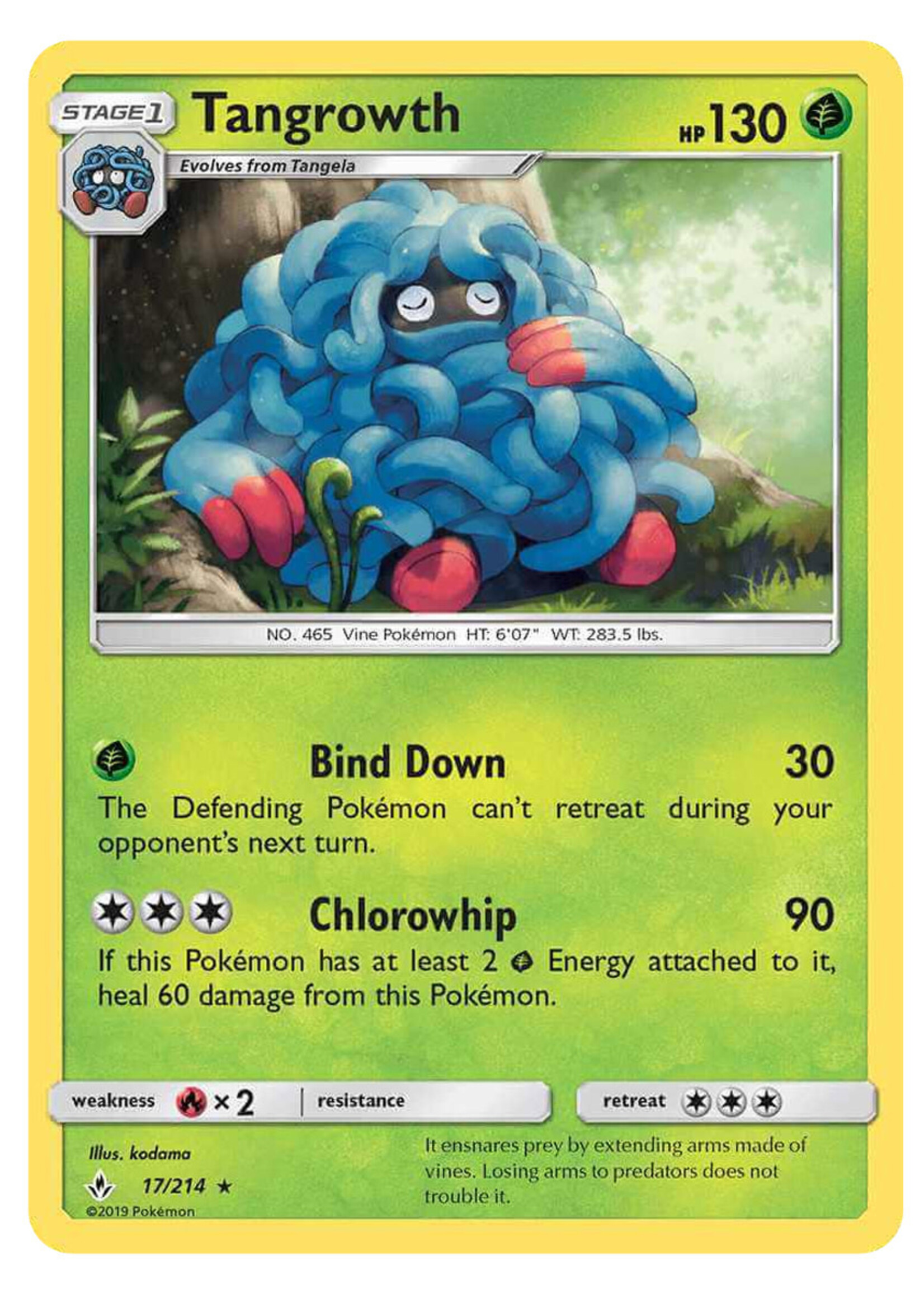 Tangrowth 17 (UNB): excellent