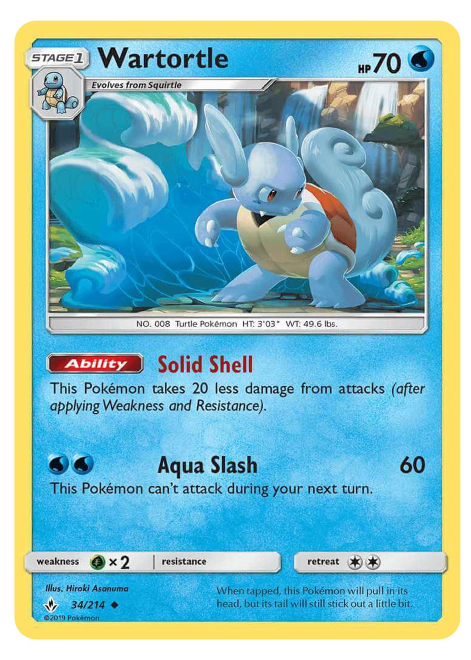 Wartortle 34 (UNB): excellent