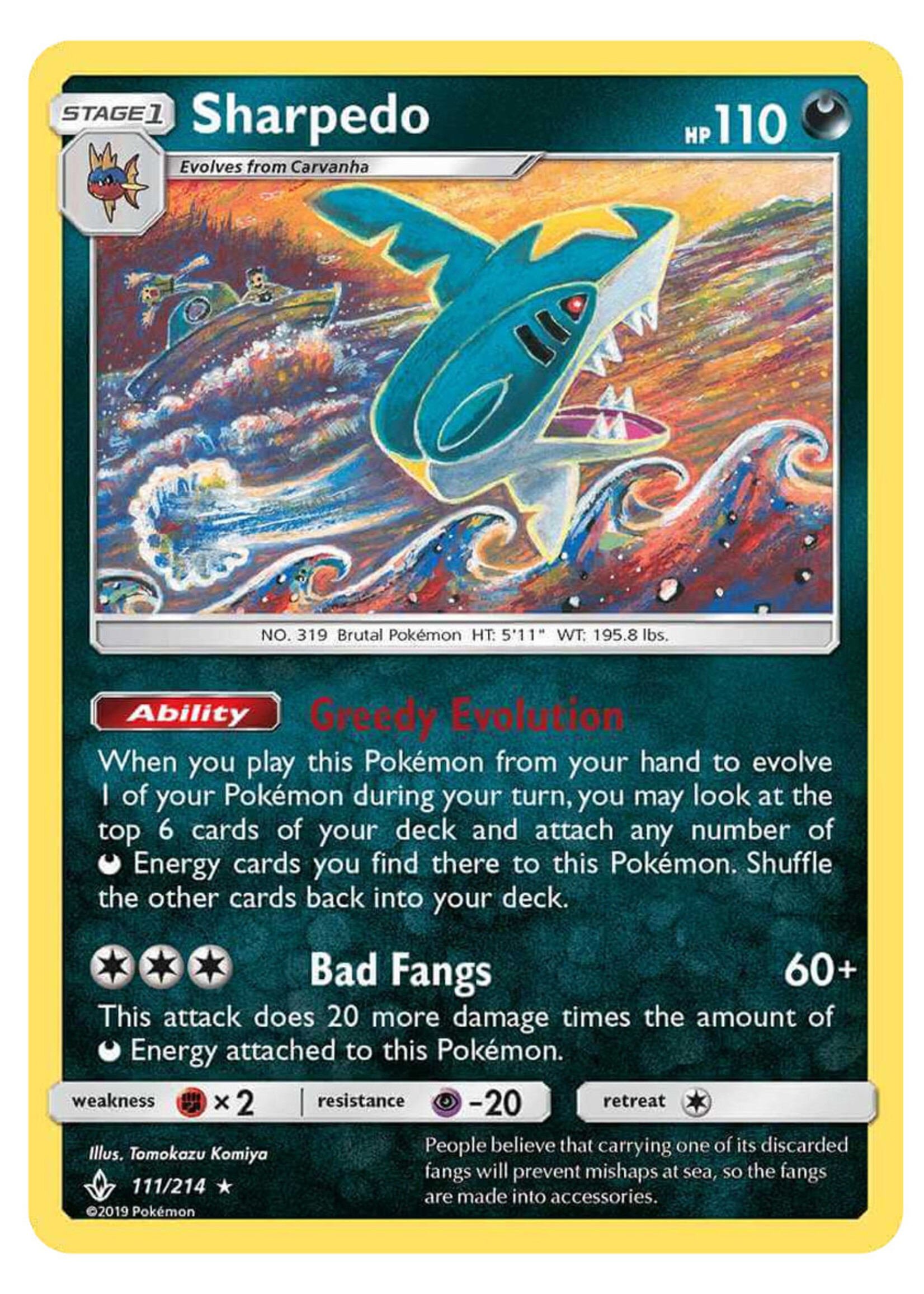 Sharpedo 111 (UNB): excellent