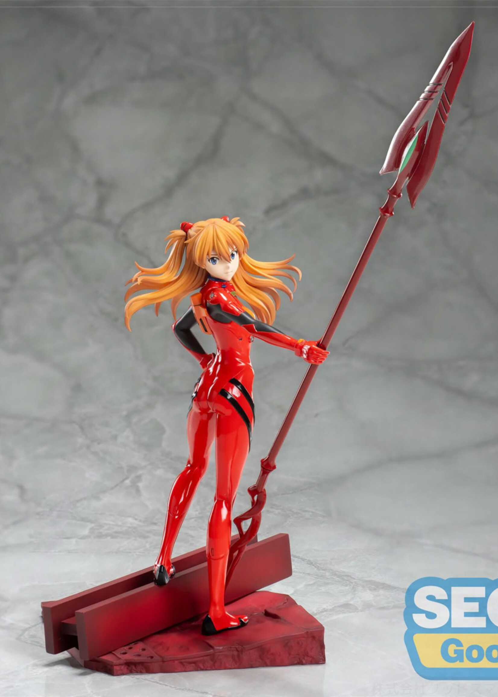 Evangelion Asuka X Spear of Cassius Figure Luminasta 20cm