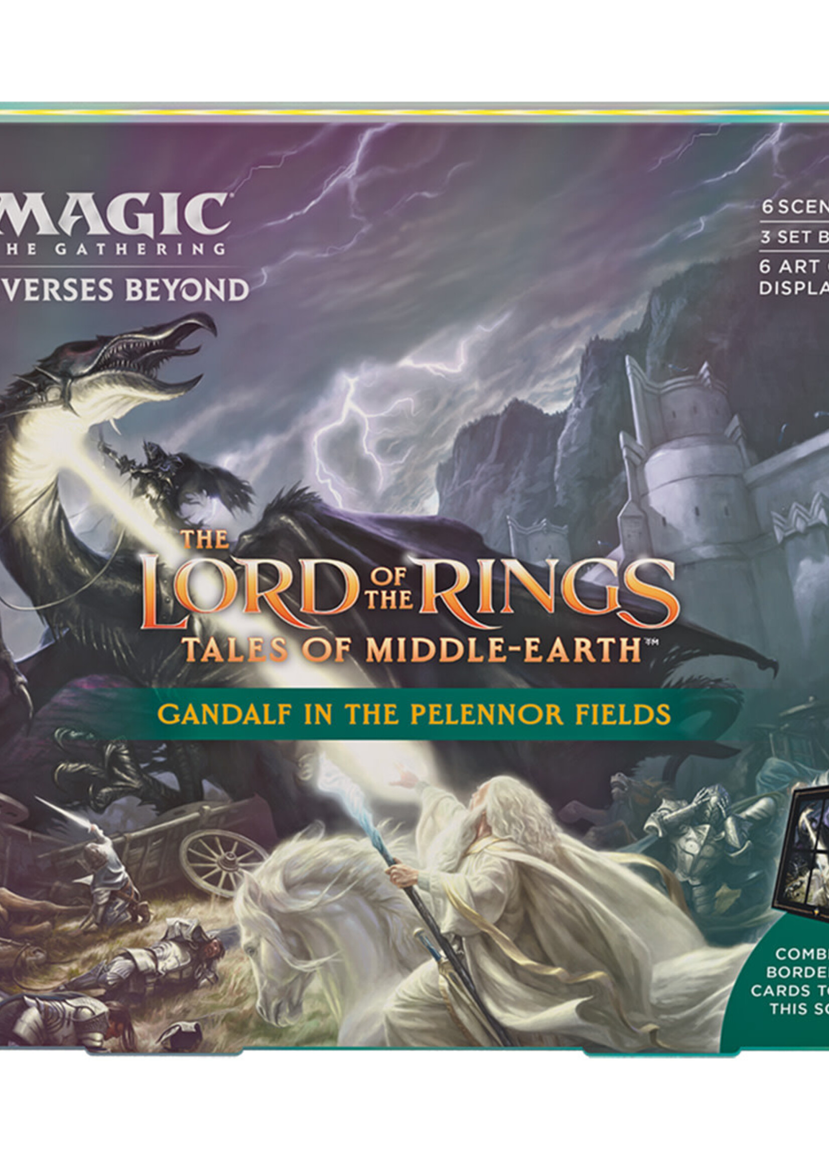 Magic LOTR Holiday Scene Box Gandalf In The Pelennor Fields