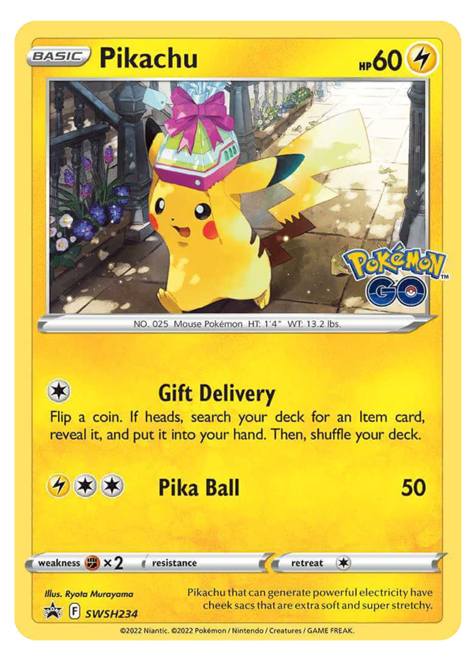 Pikachu 234 (SWSH) Swirl: near mint