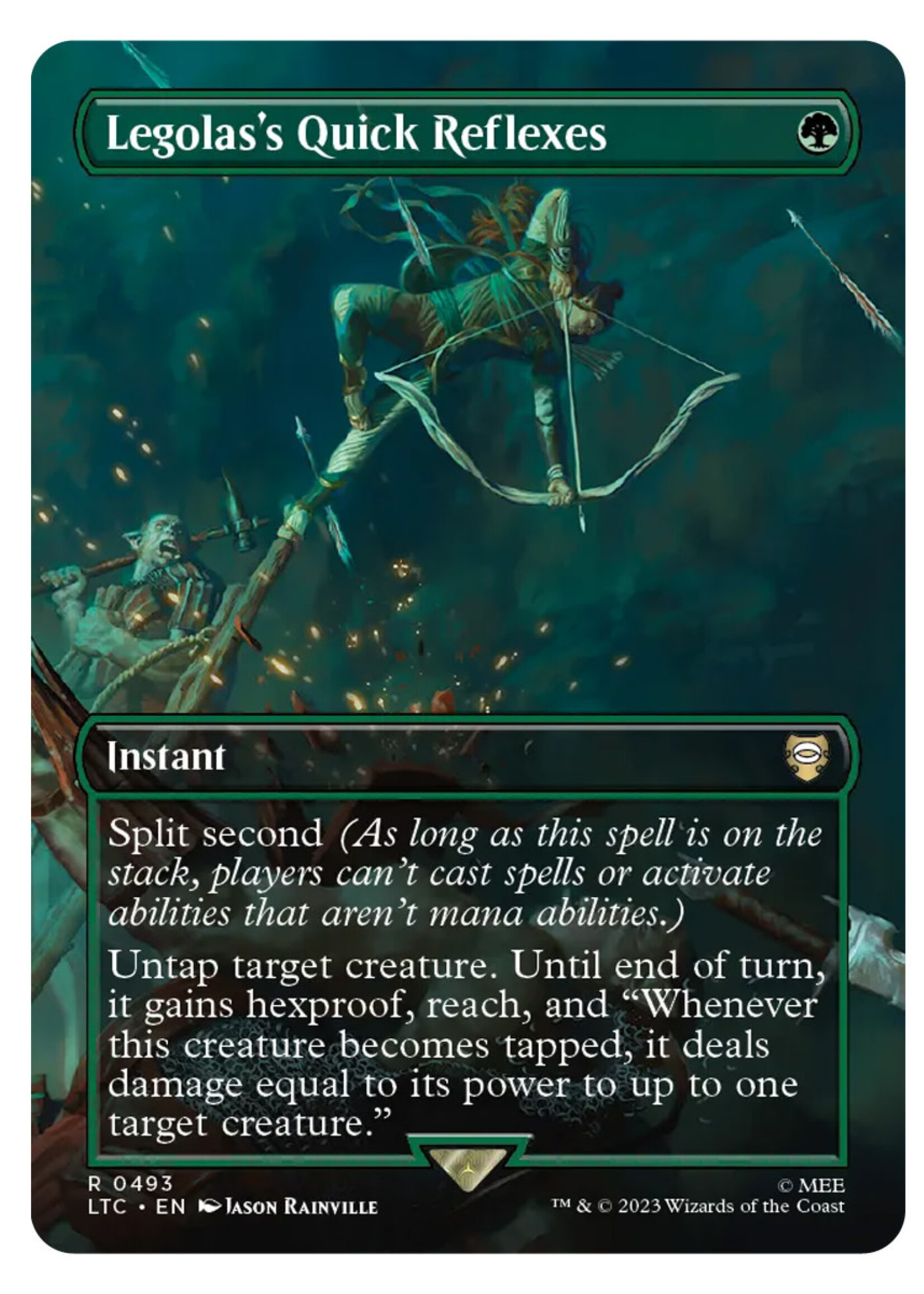Legolas's Quick Reflexes 493 (LTC) Foil: near mint