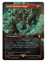 Gimli's Reckless Might 494 (LTC) Foil: near mint