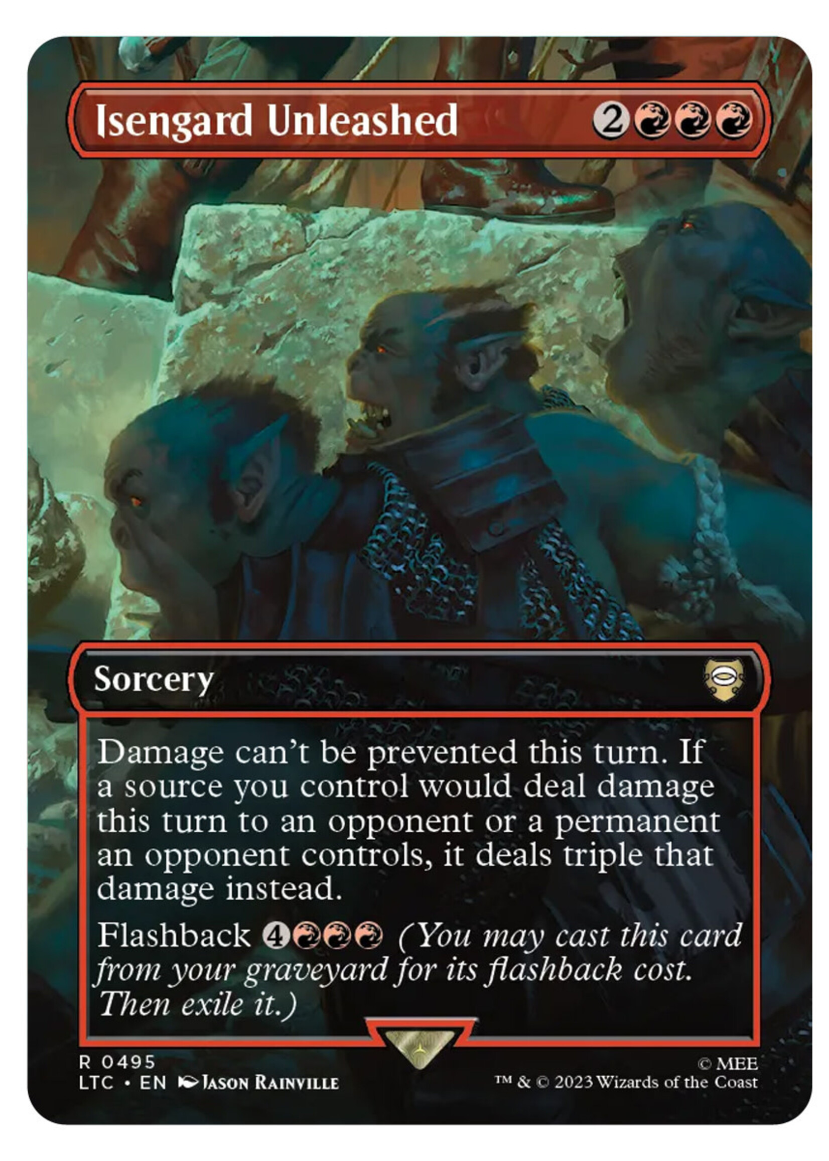 Isengard Unleashed 495 (LTC) Foil: near mint