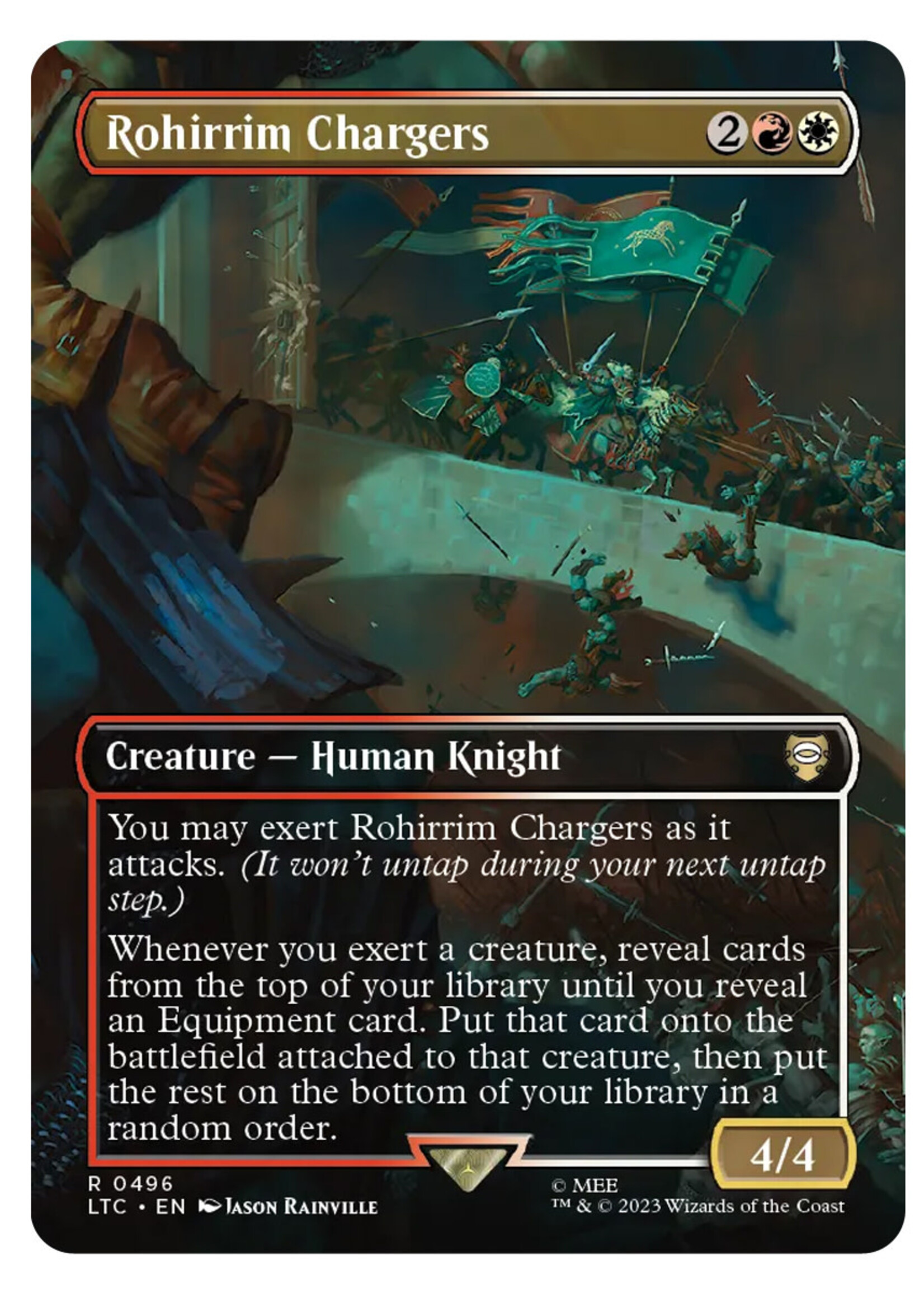 Rohirrim Chargers 496 (LTC) Foil: near mint