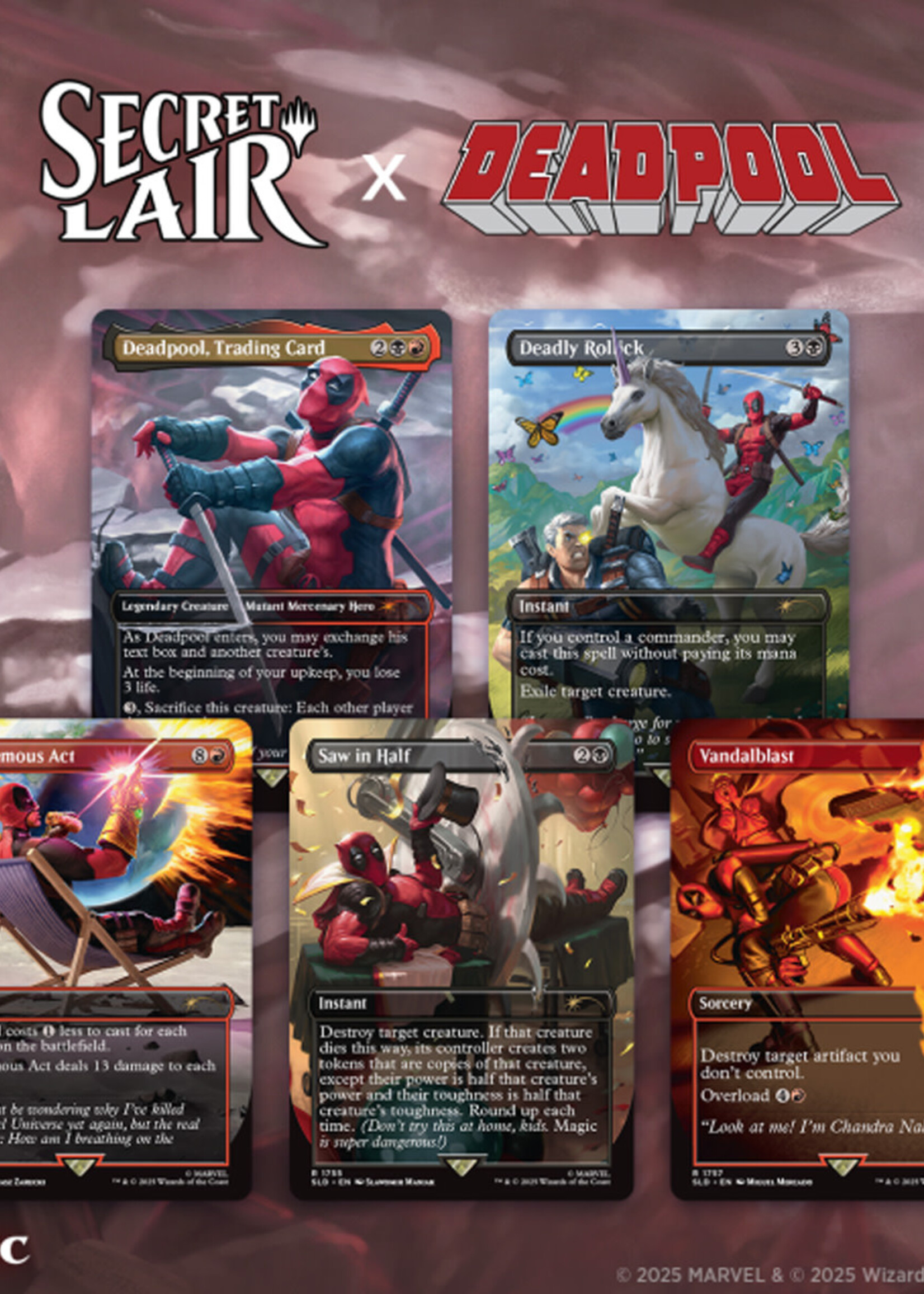 Magic Secret Lair x Deadpool Non-Foil