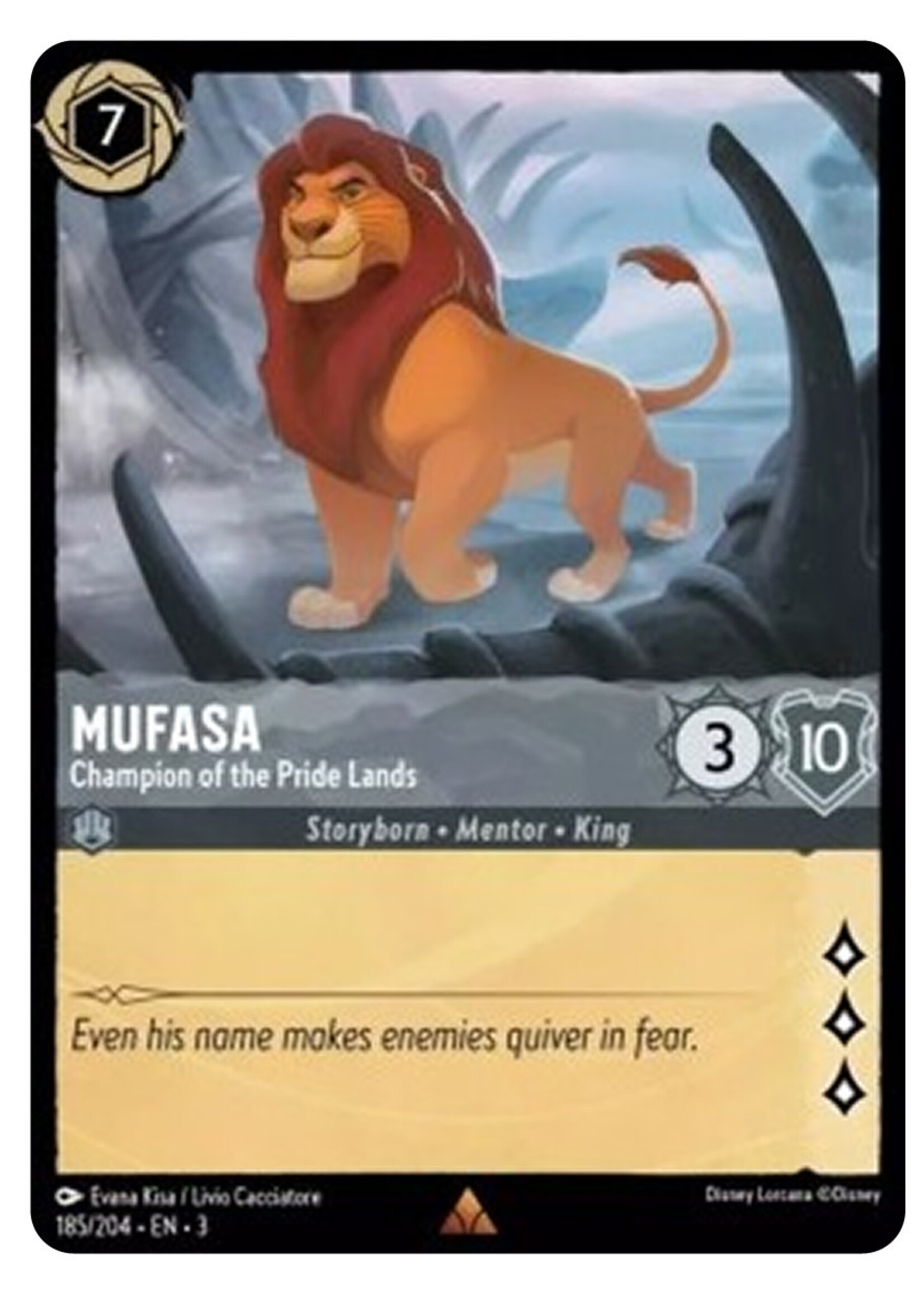 Mufasa Champion of the Pride Lands 185 (3INK)