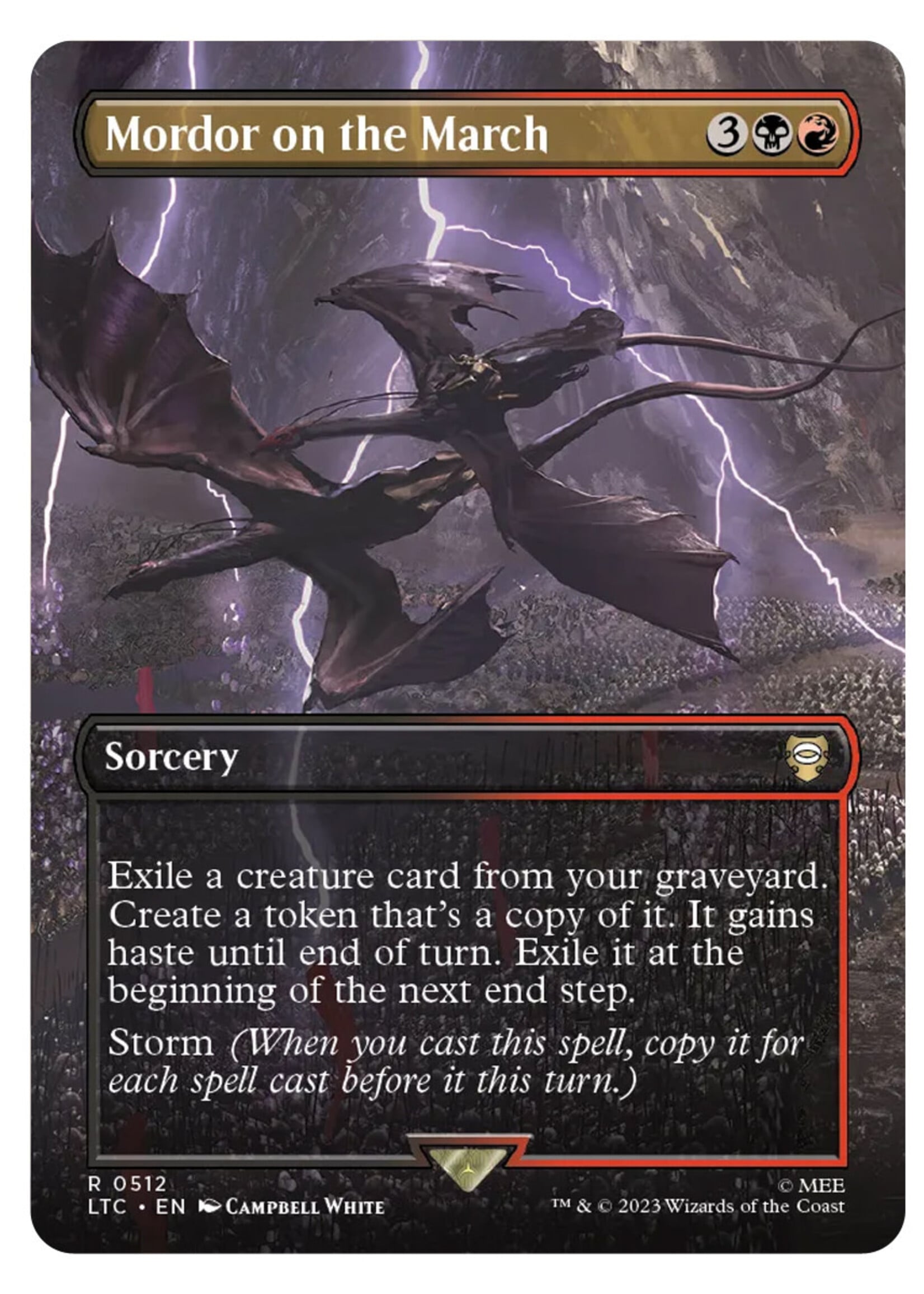 Mordor on the March 512 (LTC) Foil: near mint