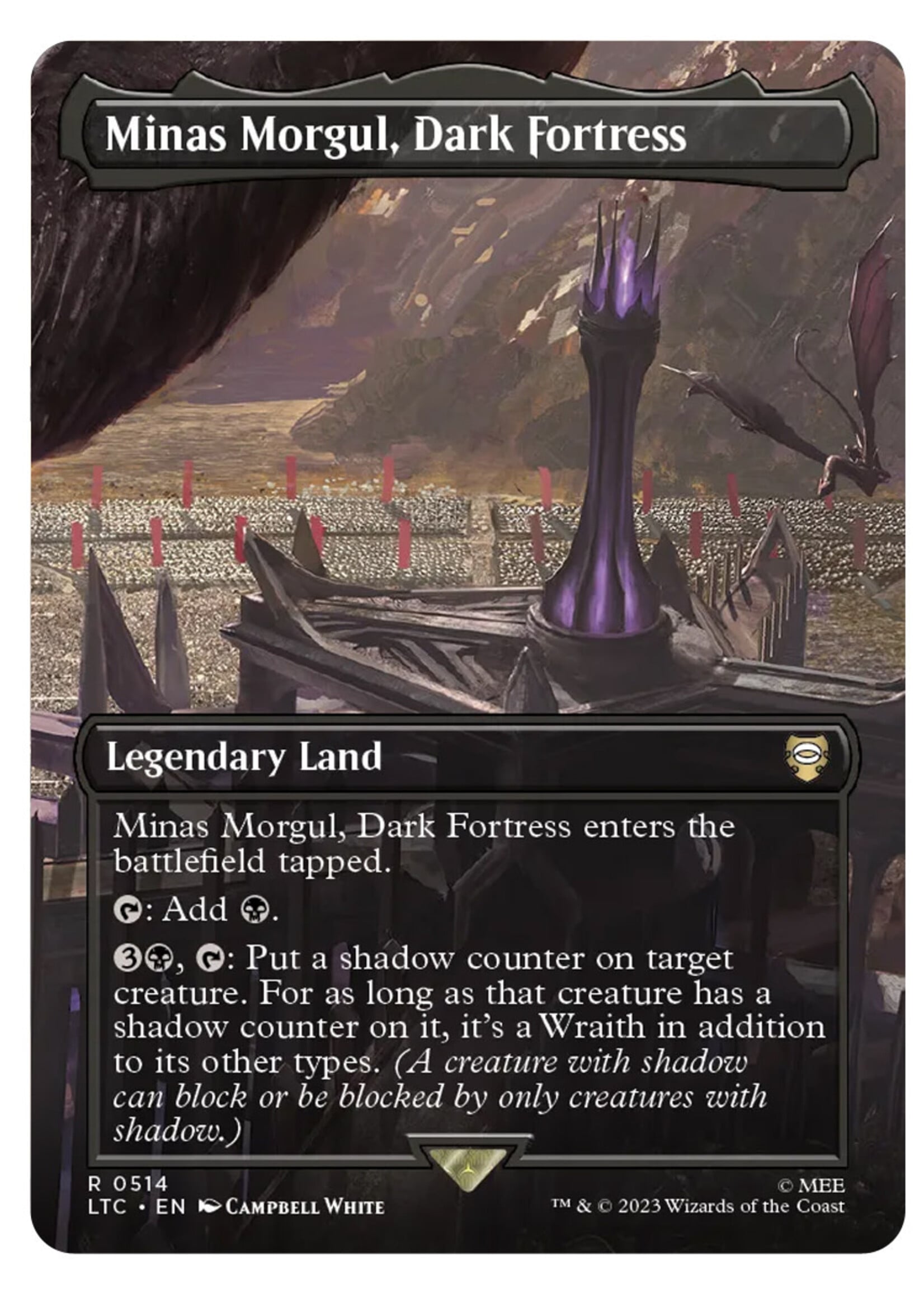 Minas Morgul, Dark Fortress 514 (LTC) Foil: near mint