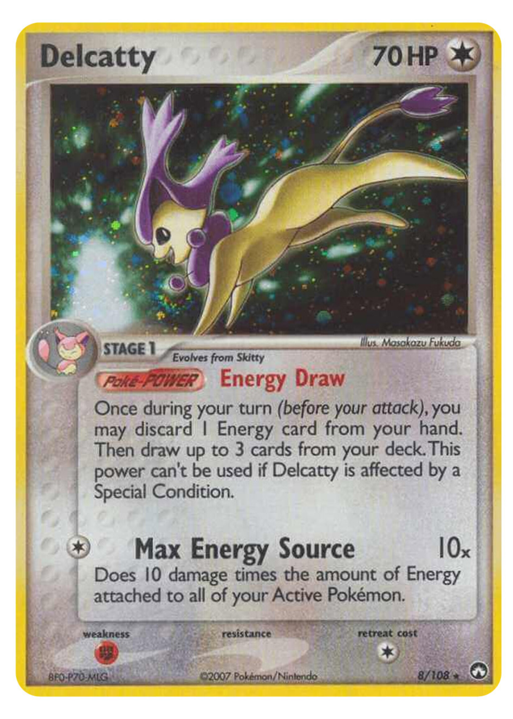 Delcatty 8 (PK) Non Holo: excellent