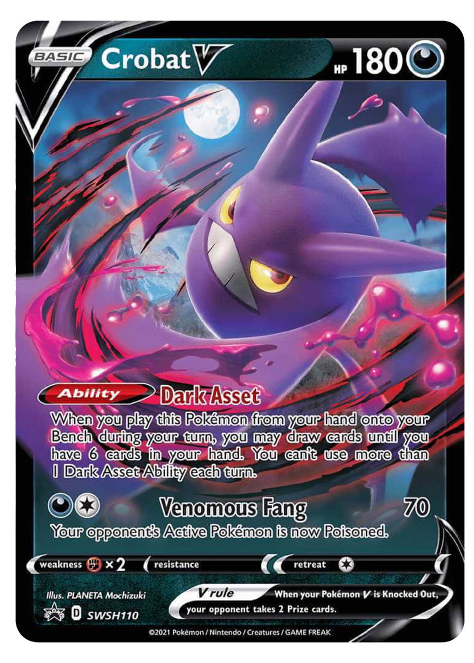 Crobat V 110 (SWSH): excellent