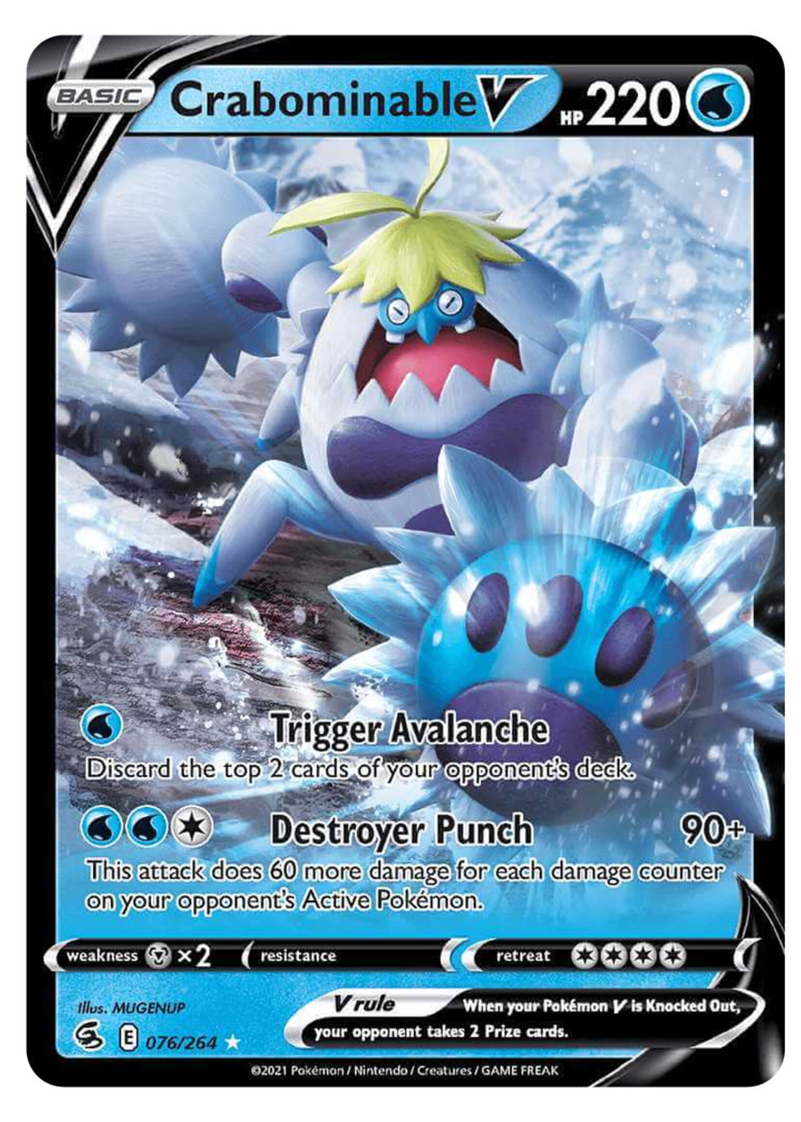 Crabominable V 76 (FST): light played