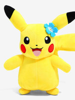 Pikachu Knuffel Met Blauwe  Bloem 20cm