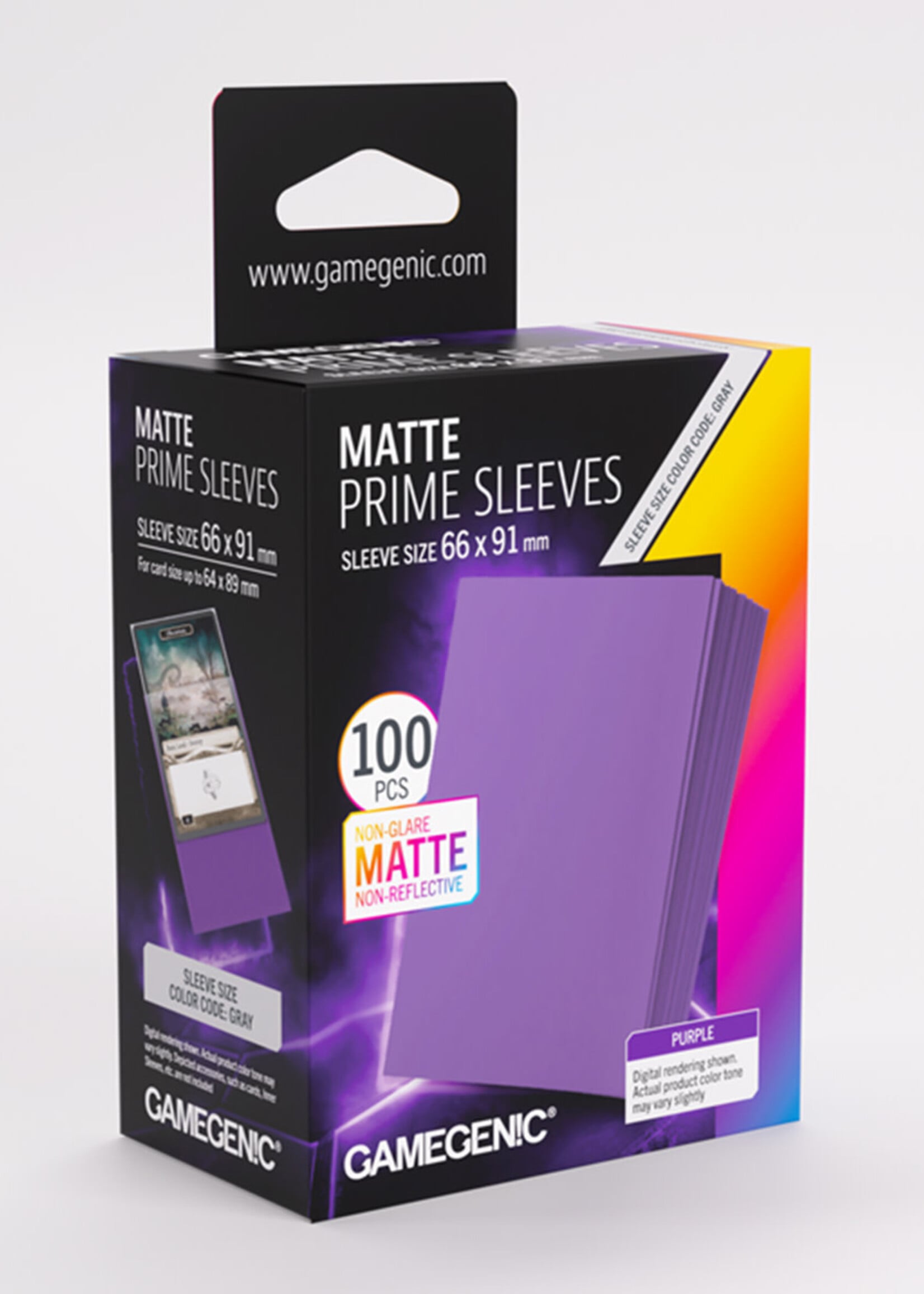 GameGenic Sleeves Matte Prime Pack 66x91mm (100) Purple