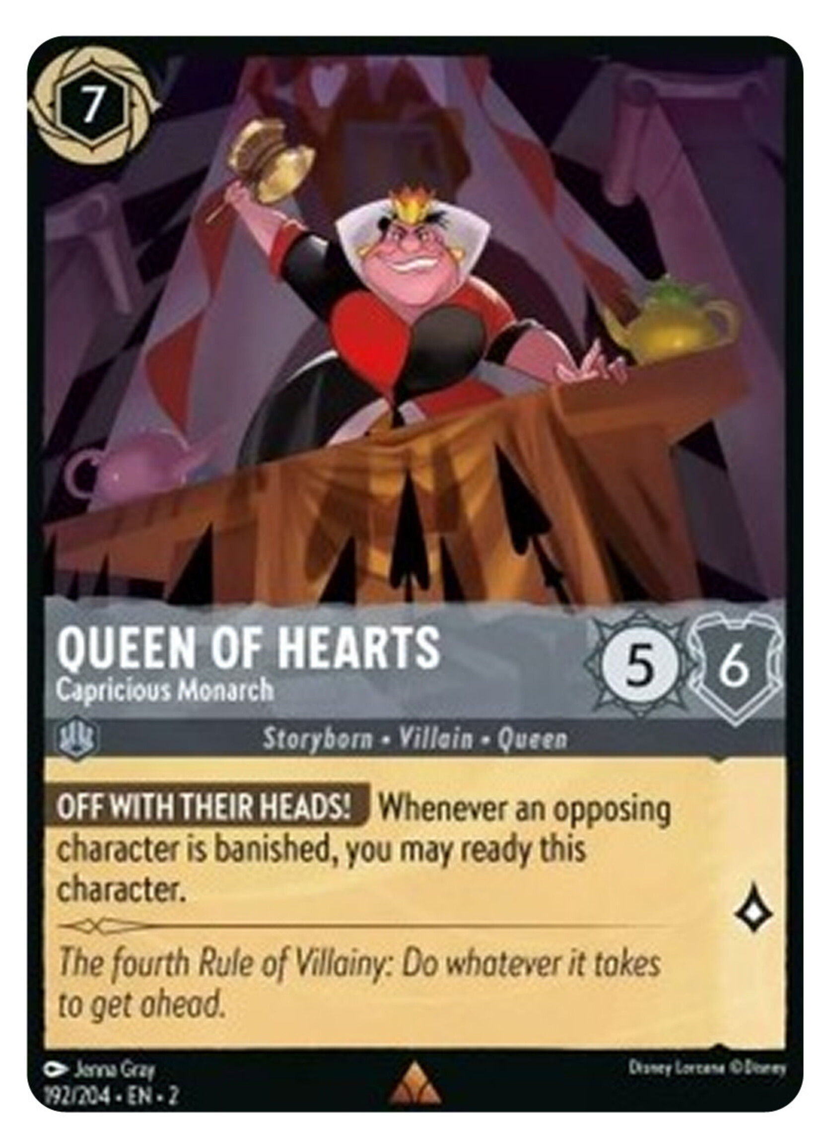 Queen of Hearts Capricious Monarch 192 (2ROF)