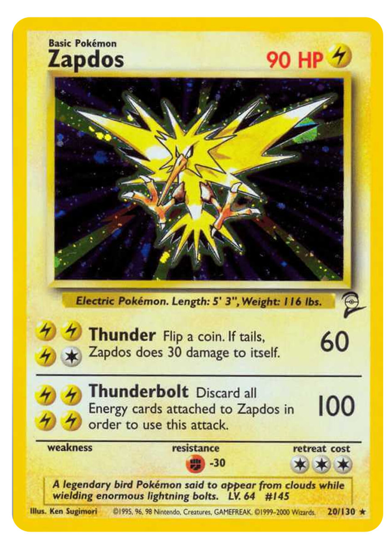 Zapdos 20 (BS2): light played