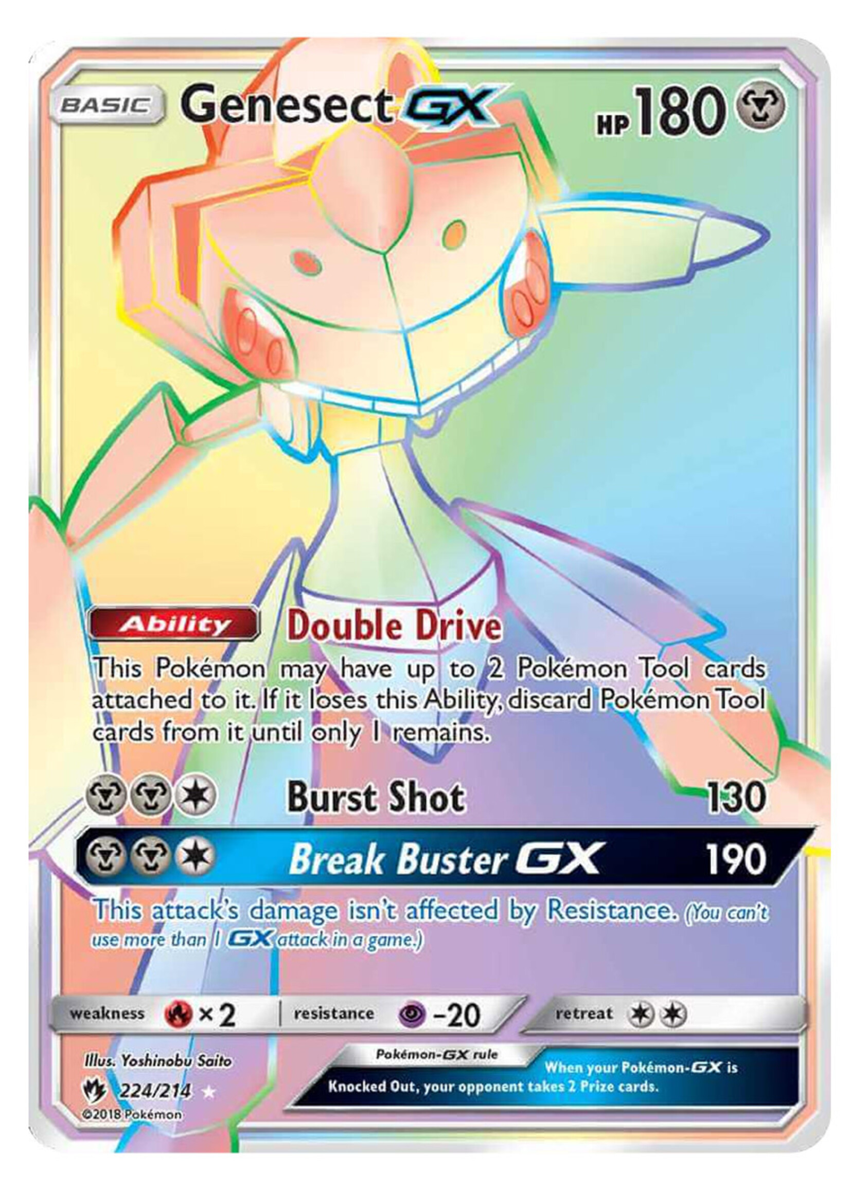 Genesect GX 224 (LOT): good