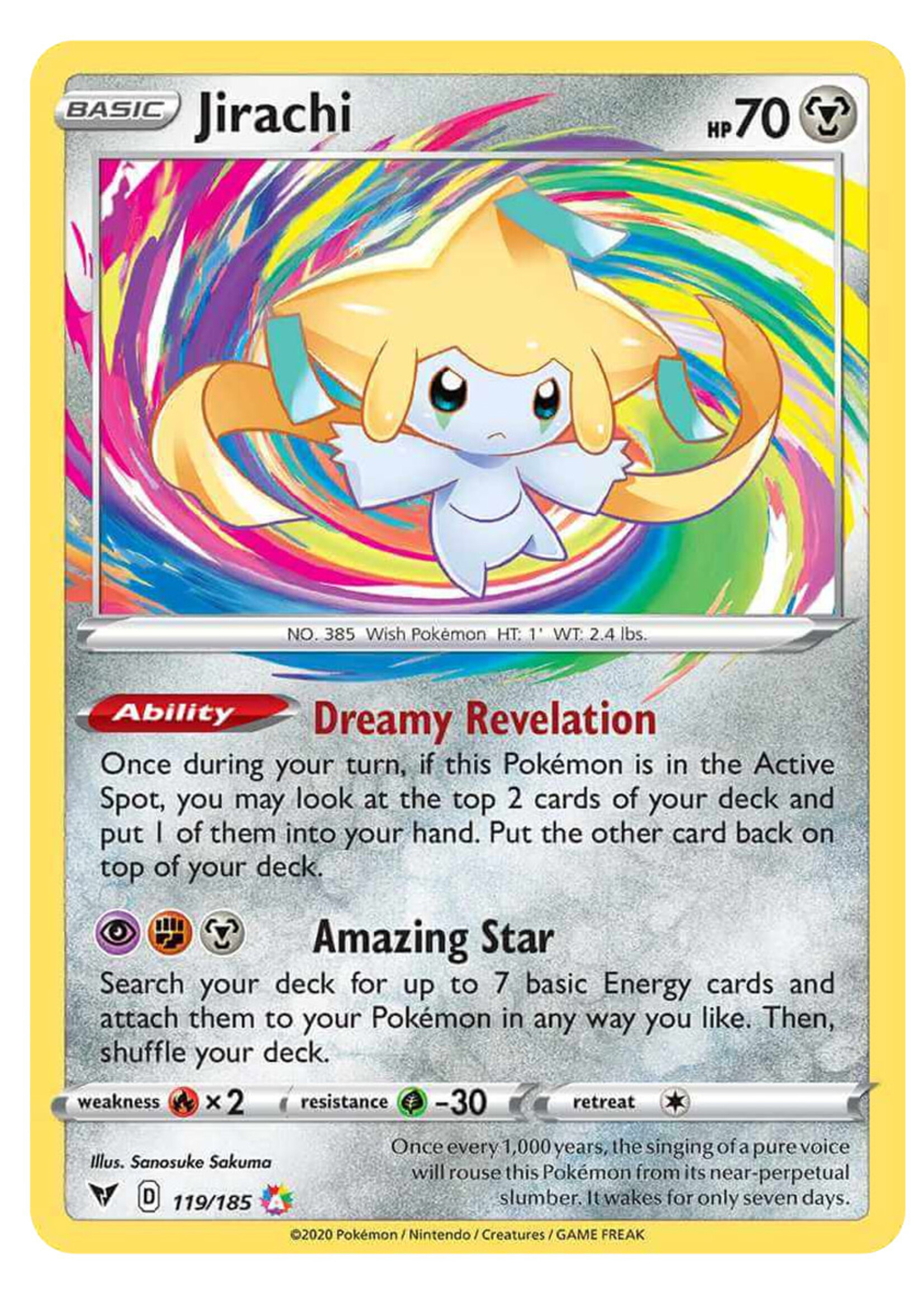 Jirachi 119 (VIV): near mint