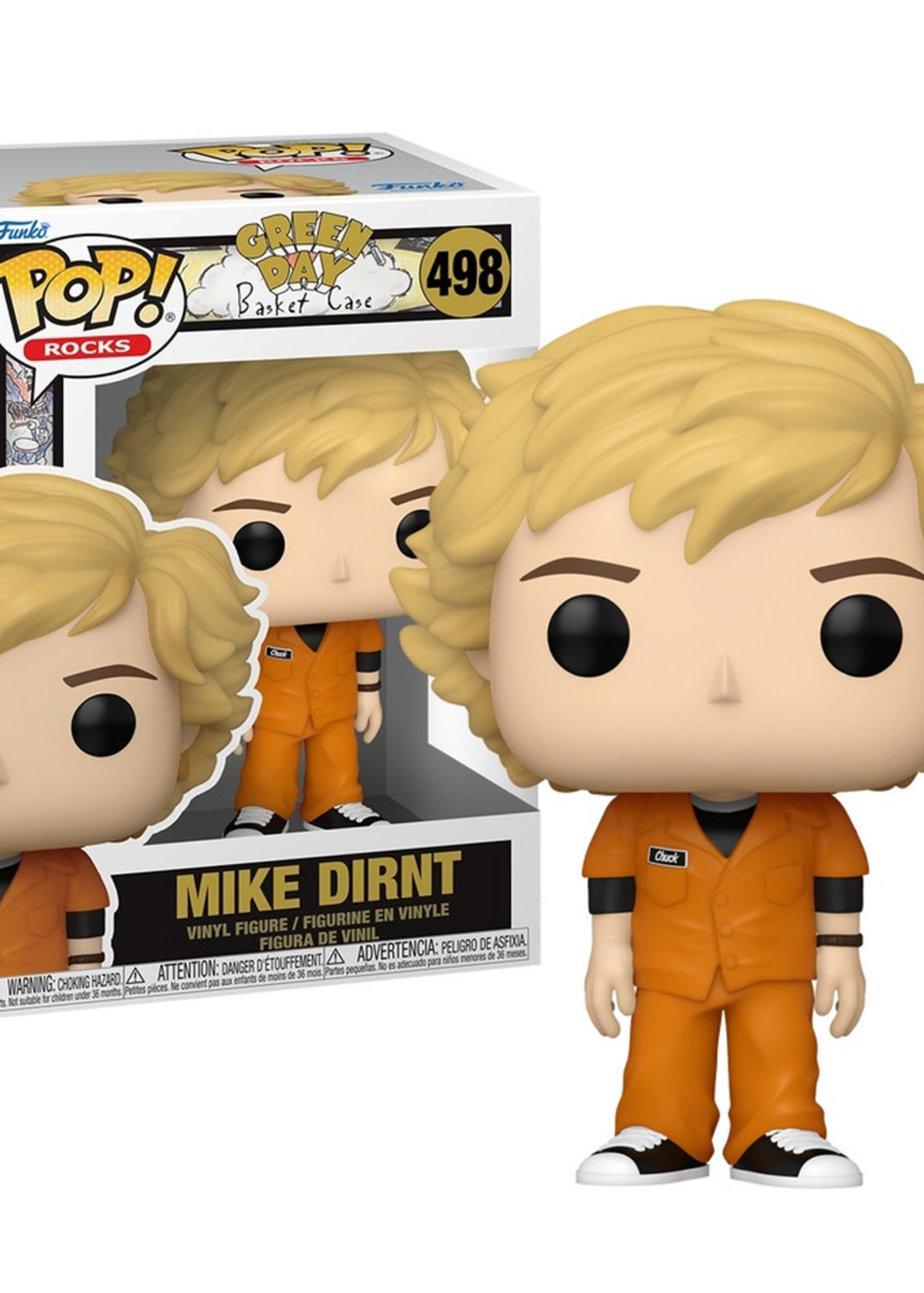 Green Day Funko Pop Rocks N° 498 Mike Dirnt Basket Case