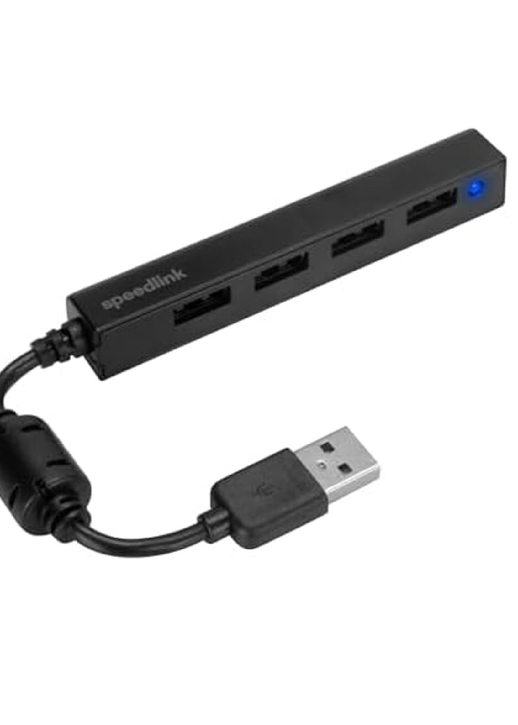 Speedlink Snappy Slim USB Hub 4-Port Zwart