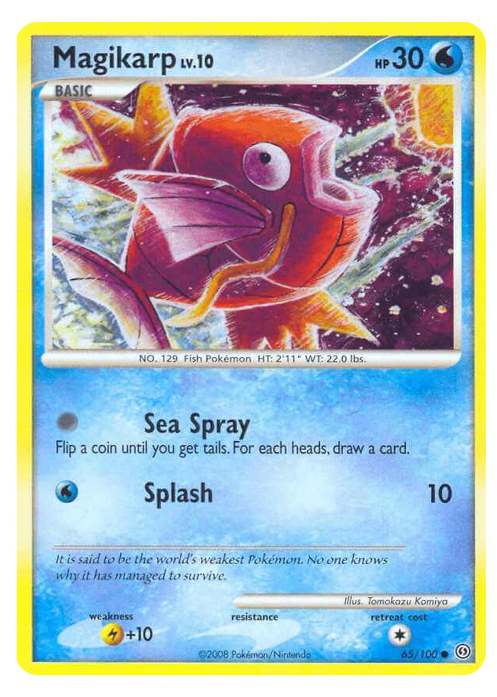 Magikarp Lv. 10 65 (STF) Reverse Holo: excellent+
