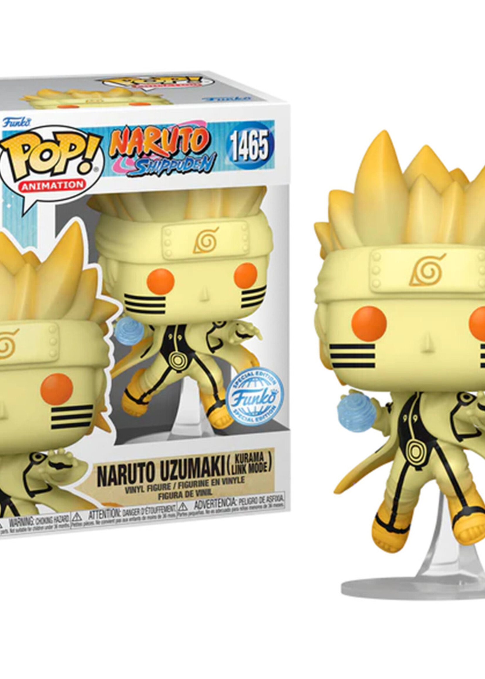 Naruto Funko Pop N°  1465 Naruto Uzumaki Kurama Link Mode