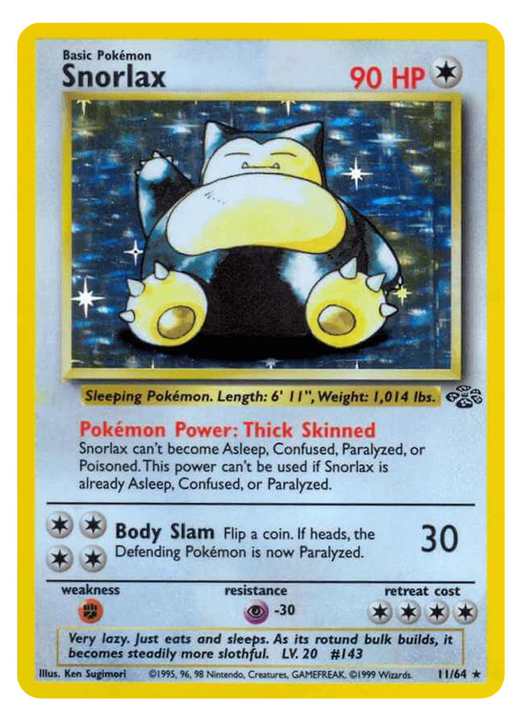Snorlax 11 (JU): played/light played