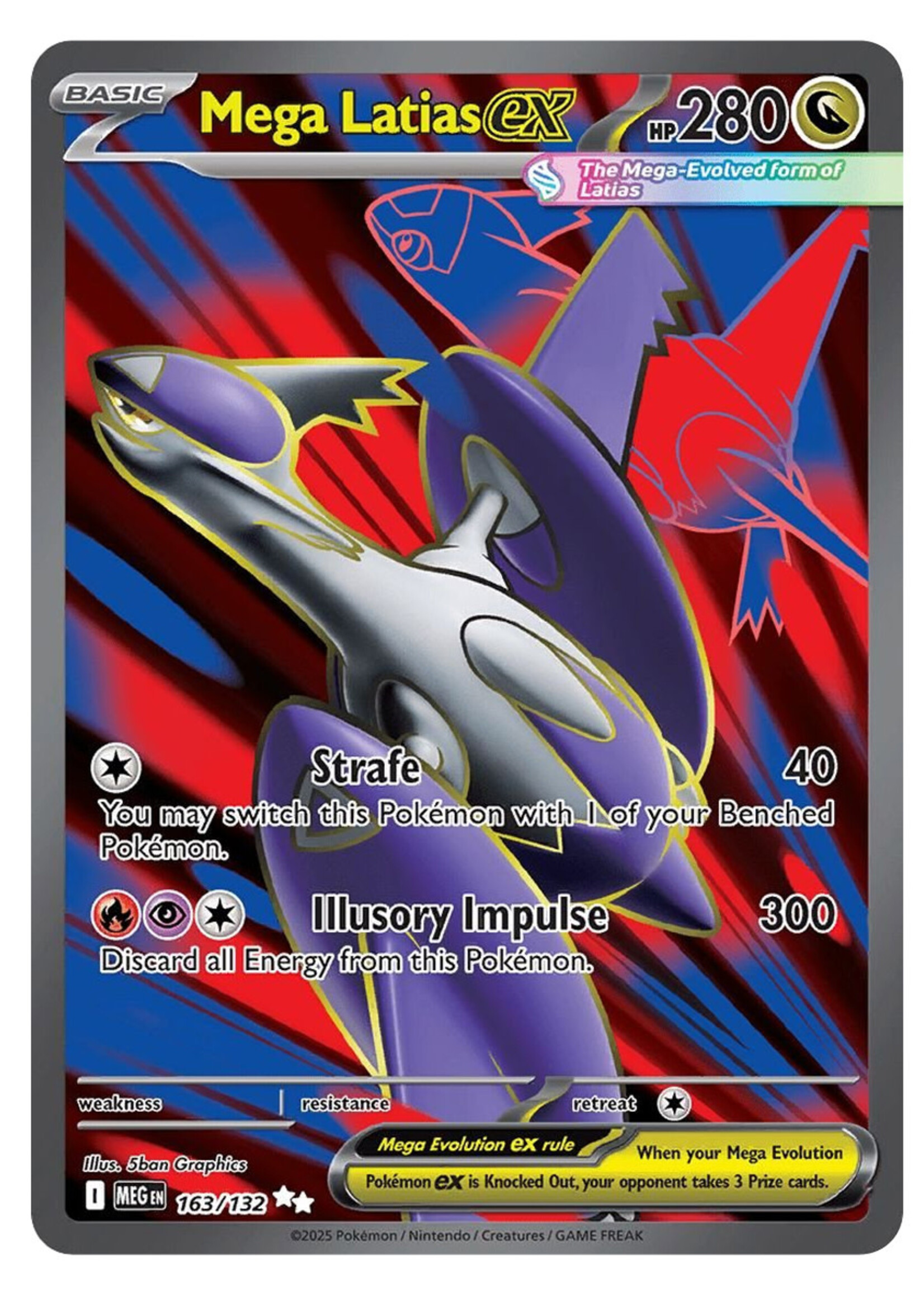 Mega Latias Ex 163 (MEG): near mint