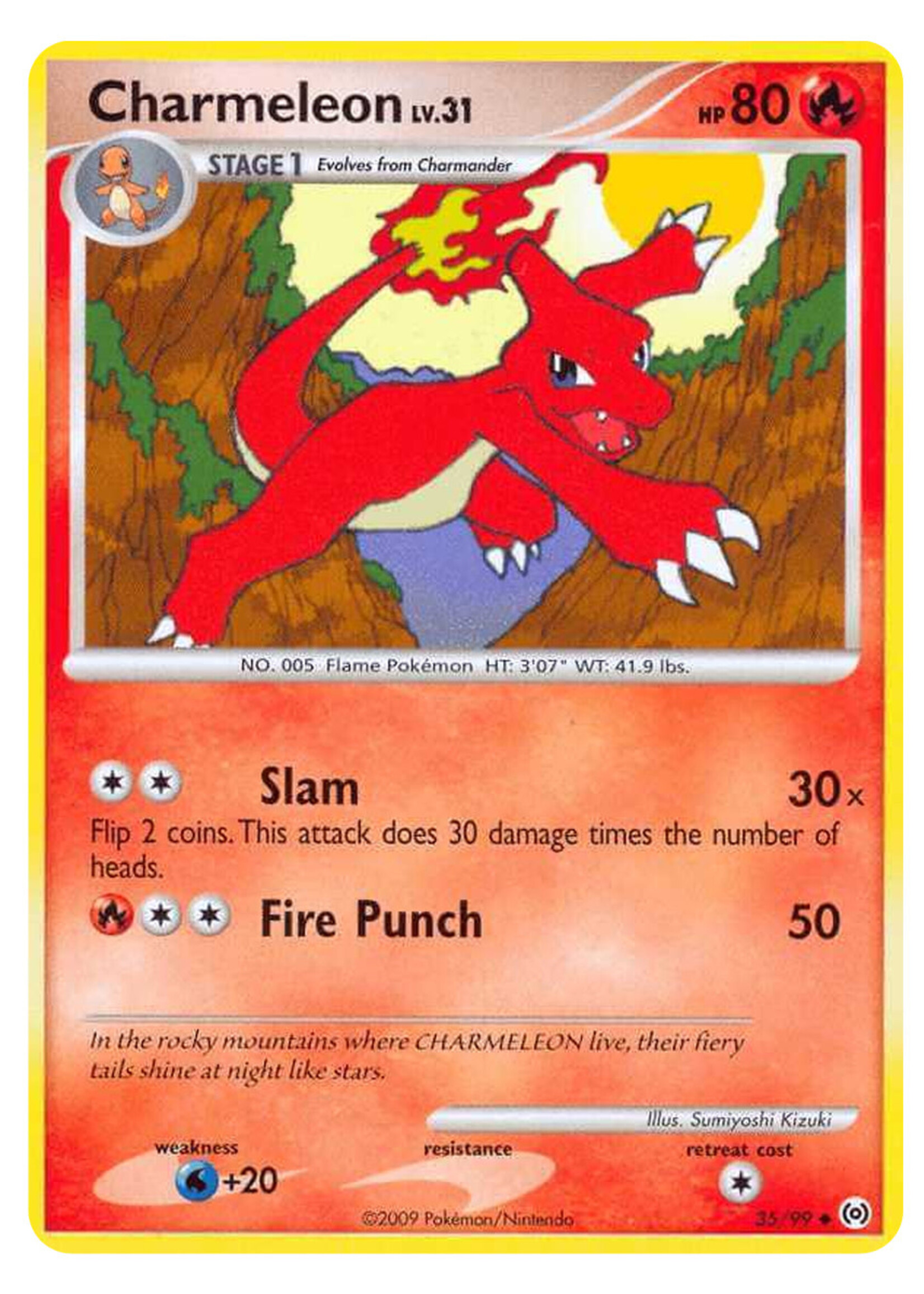 Charmeleon Lv.31 35 (AR) Reverse Holo: excellent