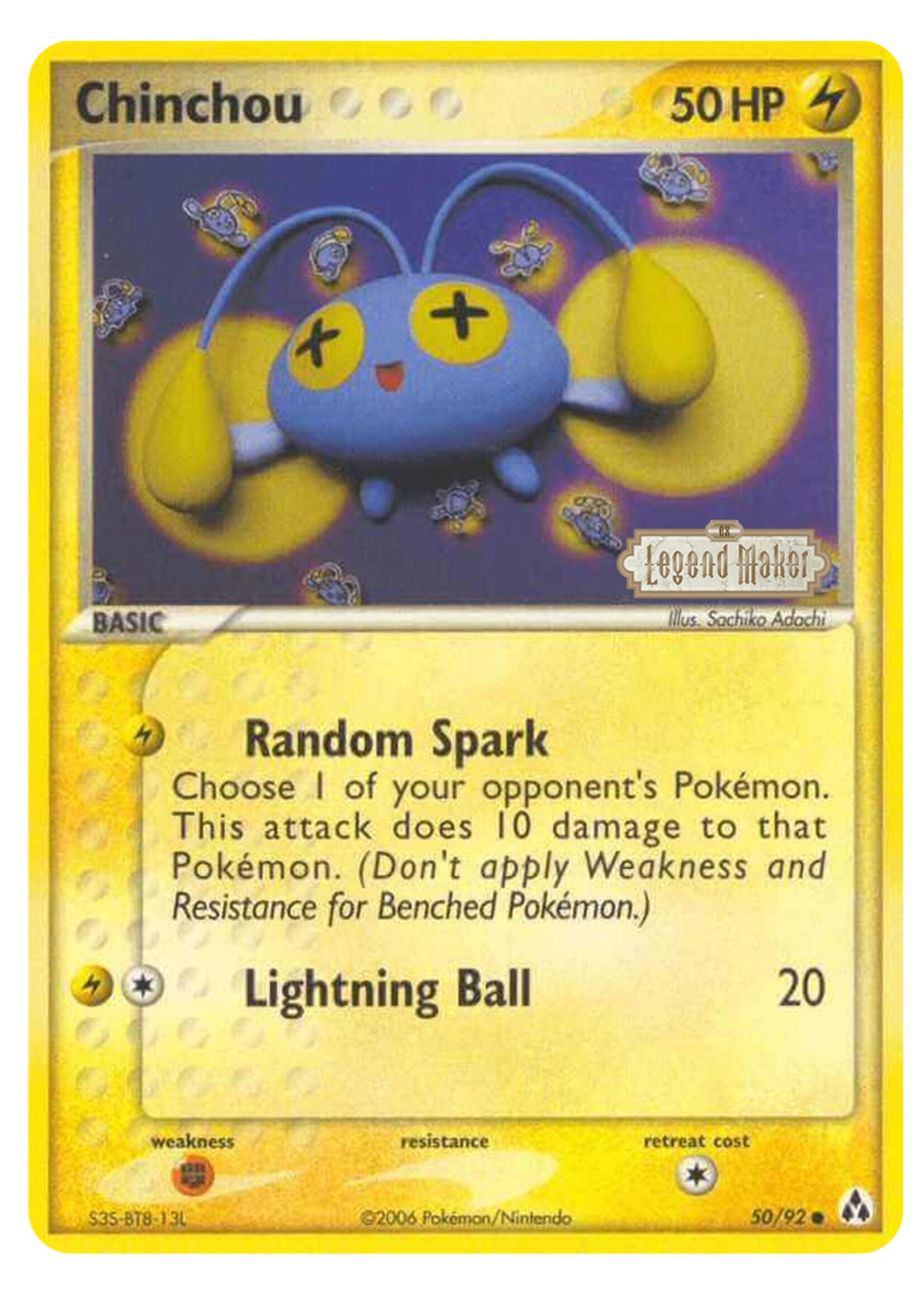 Chinchou 50 (LM) Stamped: excellent/near mint