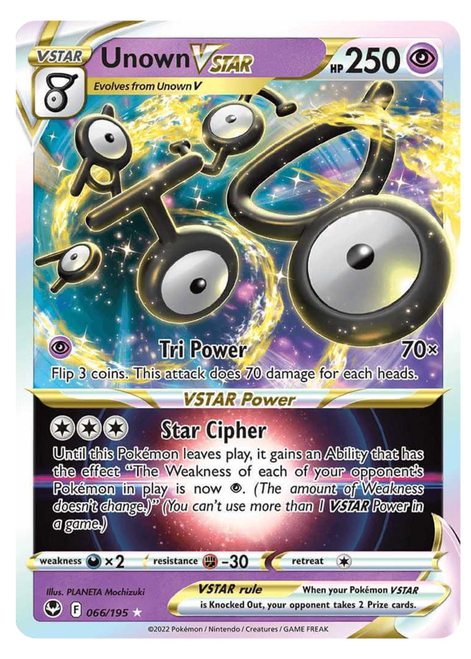 Unown Vstar 66 (SIT): near mint