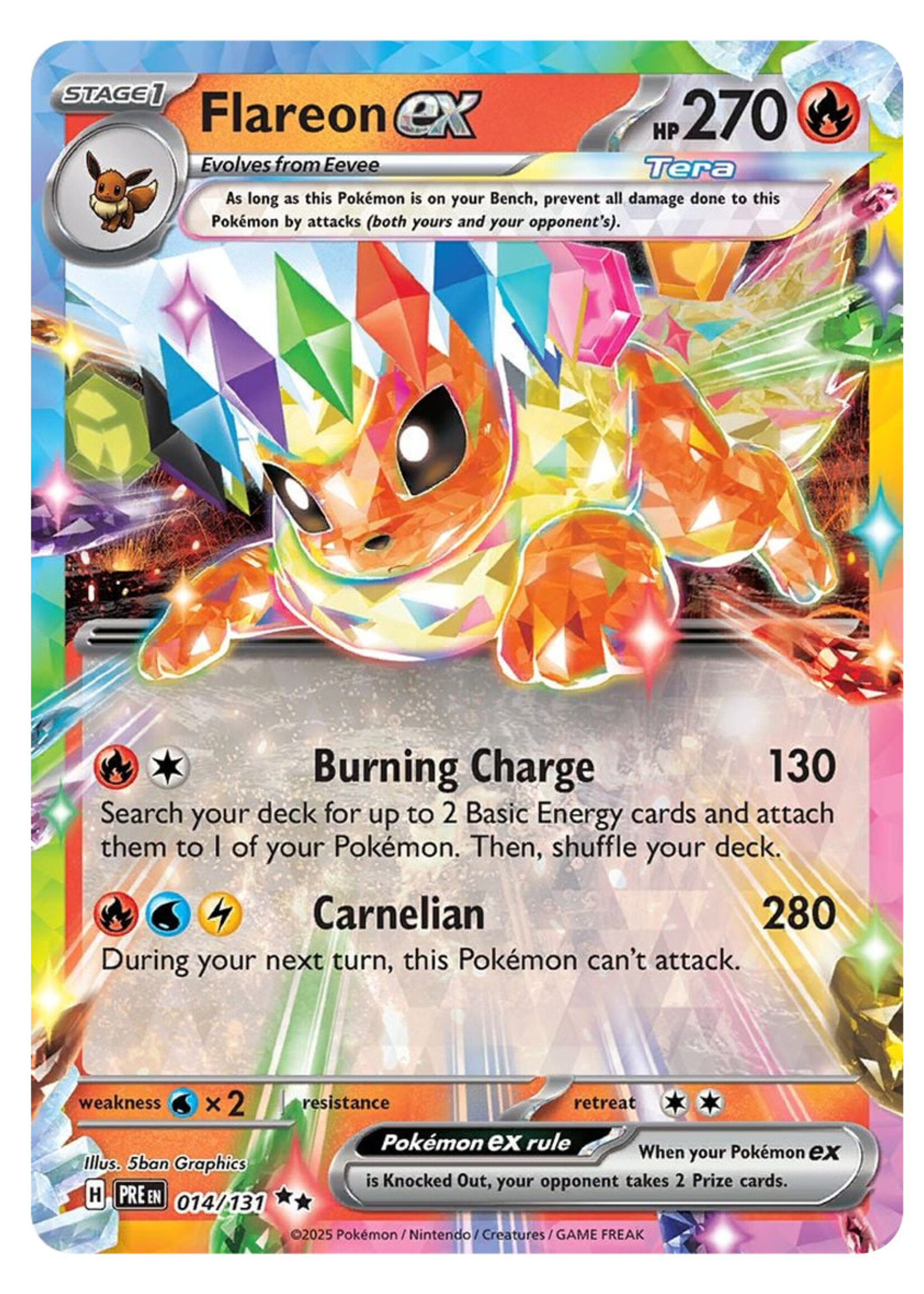 Flareon Ex 14 (PRE): near mint