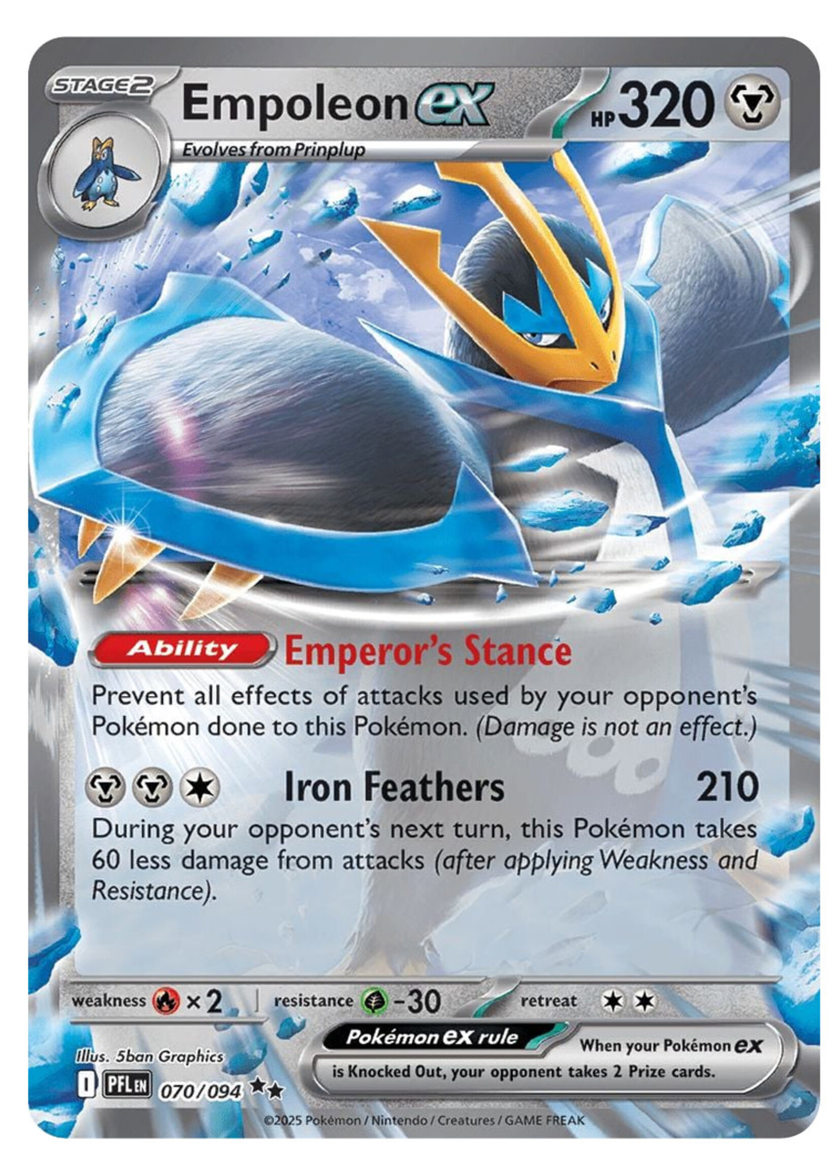 Empoleon Ex 70 (PFL): near mint